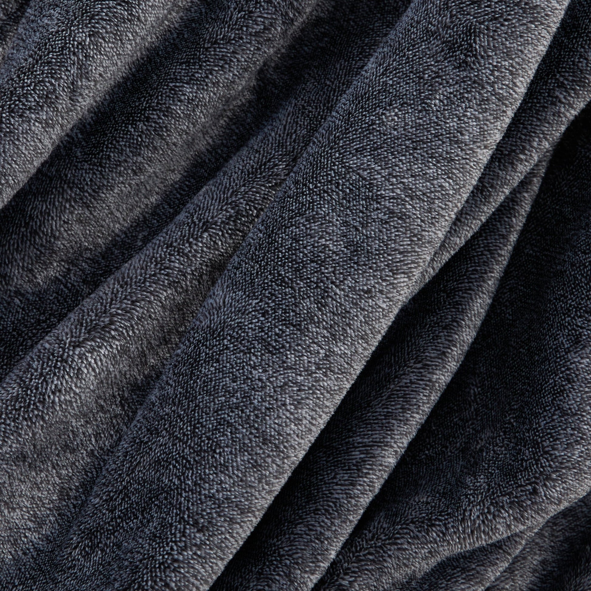 Super Soft Flannel Plush Heathered Soft Oversized Throw Blanket, Gray - Lightweight Plush Warm Blanket for All Seasons Detail