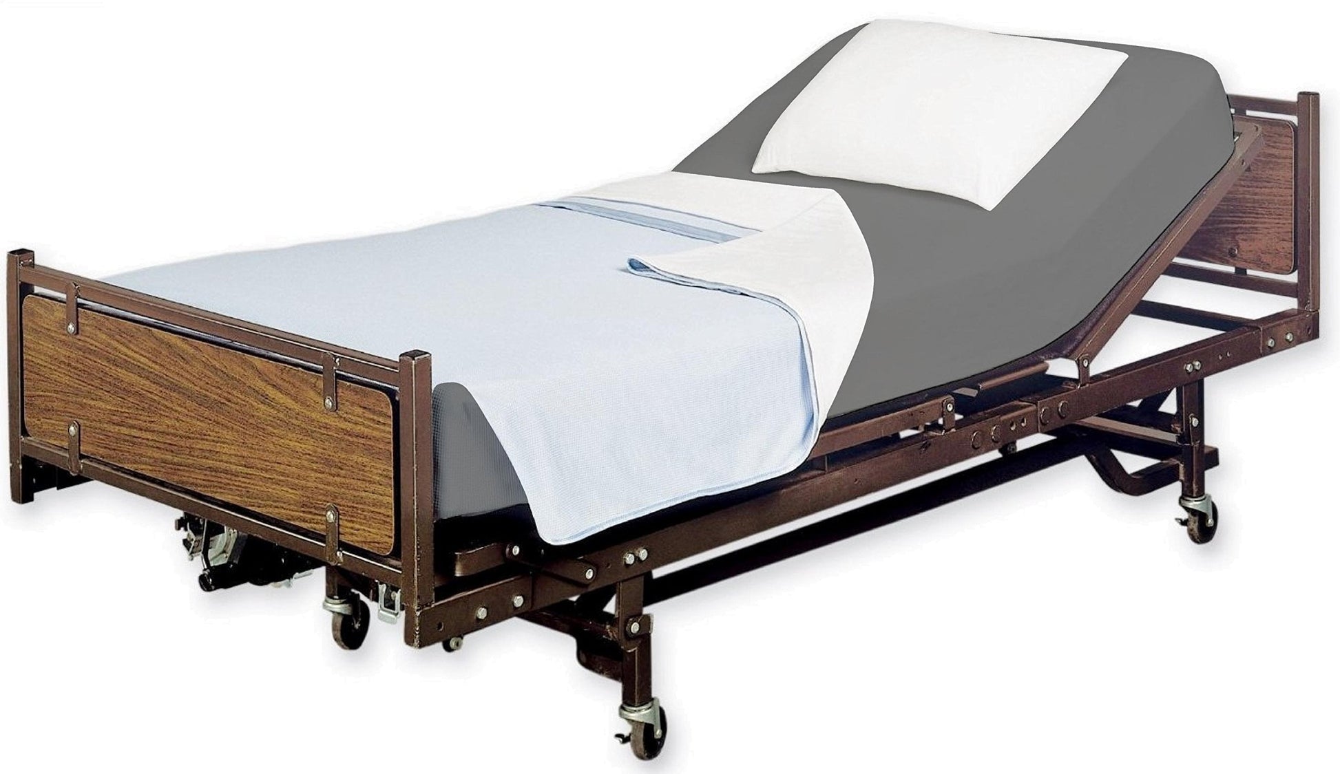 Breathable Luxury 2 Pack Fitted Hospital Bed Sheets with Elastic All Around for a Double Brushed Ultra Soft Breathable 100% Microfiber ... - Cooling Hotel Quality Bedding Sheets and Pillowcases Detail