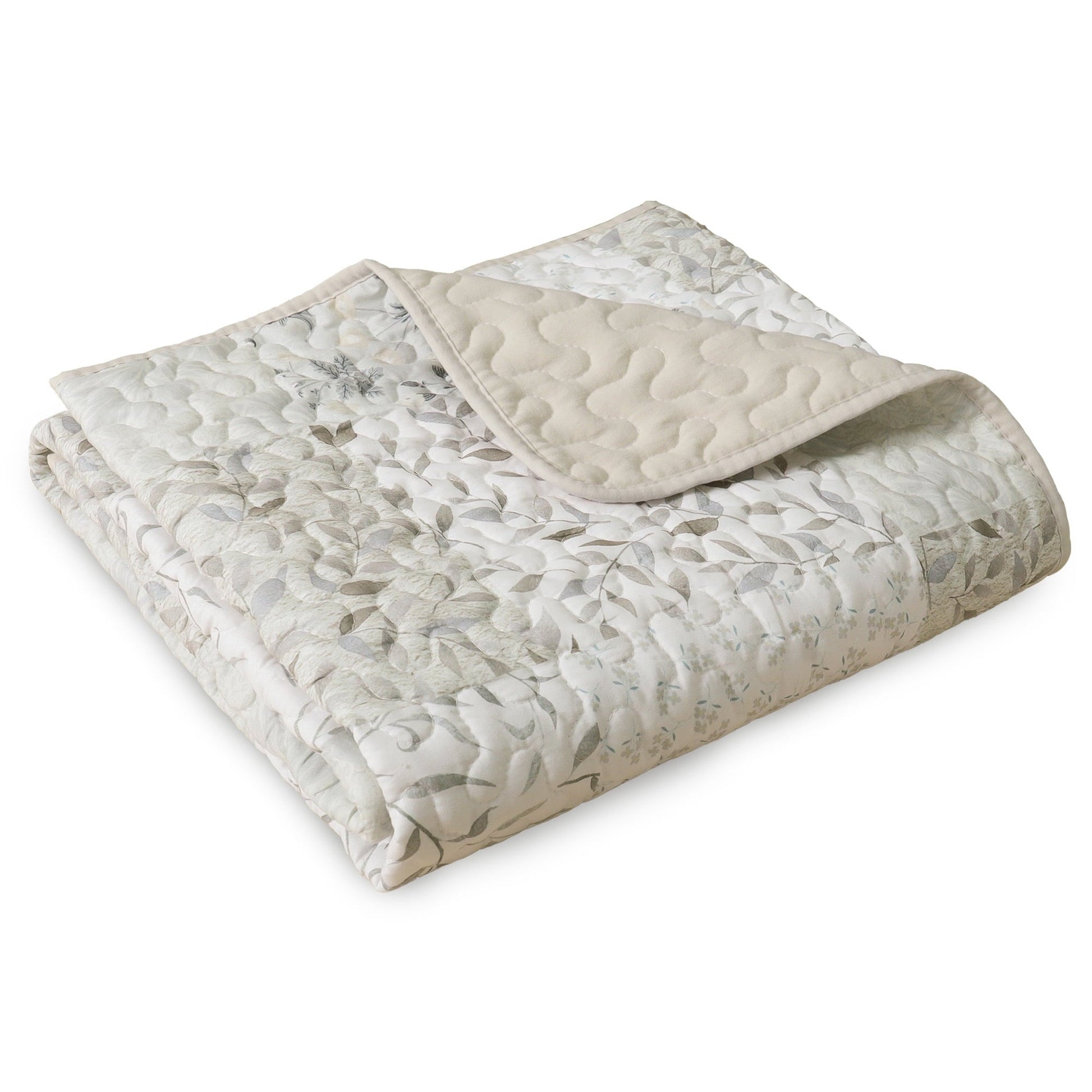 Super Soft Flannel Microfiber Boho Patchwork Pattern Quilted Throw Blanket for Bed/Couch/Sofa, Soft and Lightweight (50"x 60", Grey) - Cozy Fleece Throw Blanket for Couch & Bed Detail