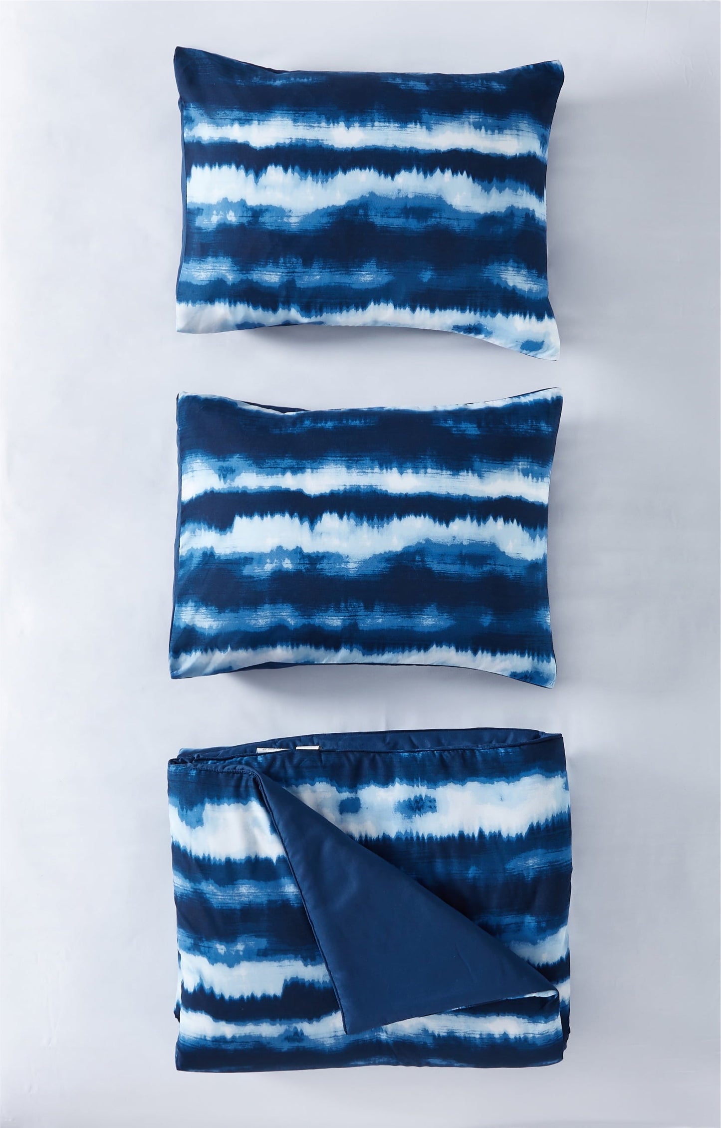Heavyweight Warmth Tie Dye Navy 3 Piece Comforter Set, Full - Hypoallergenic Ultra-Fluffy Quilt for Winter Detail