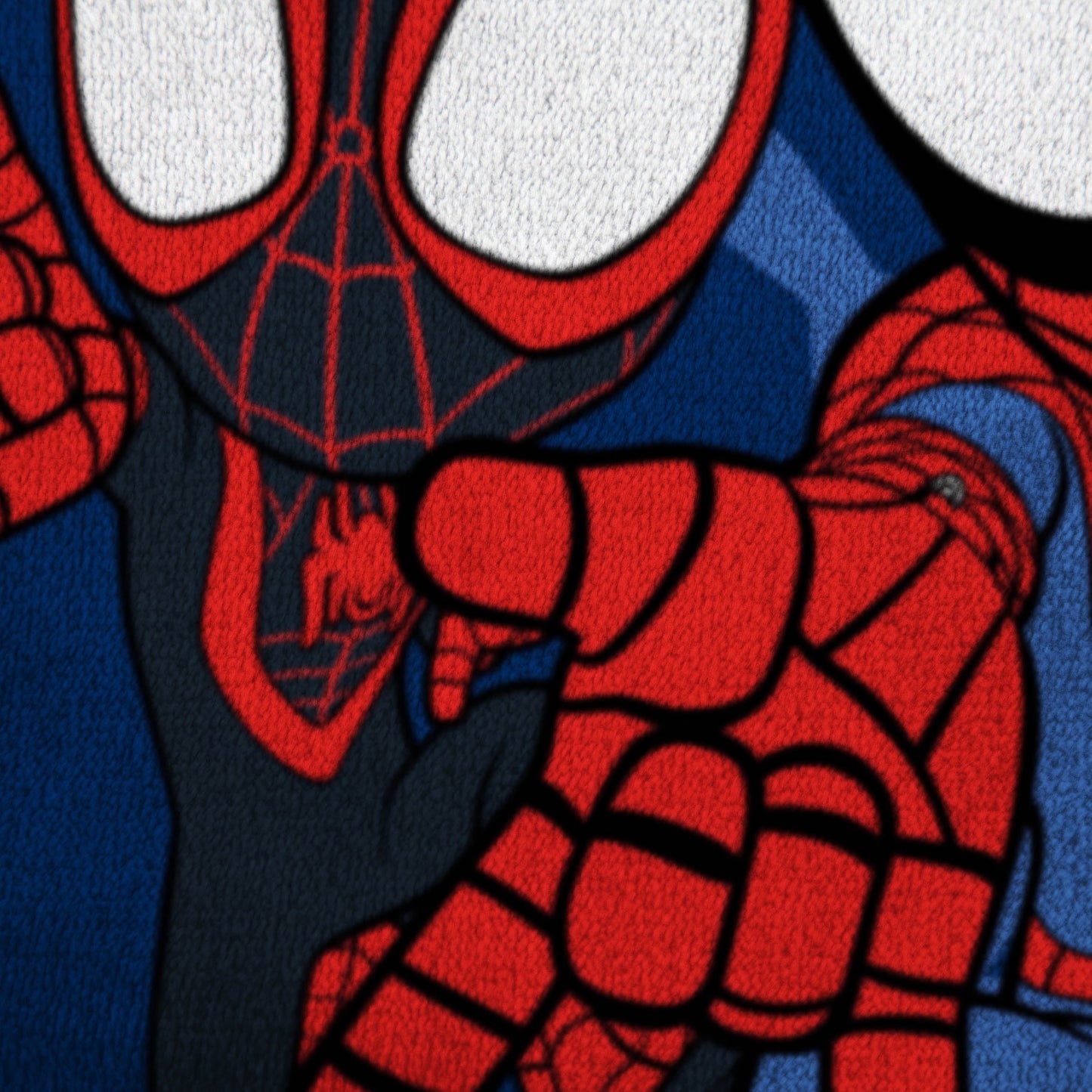 Super Soft Flannel Spidey and His Amazing Friends Kids Plush Twin/Full Blanket, 62 x 90, Microfiber, Blue and Red - Cozy Fleece Throw Blanket for Couch & Bed Detail