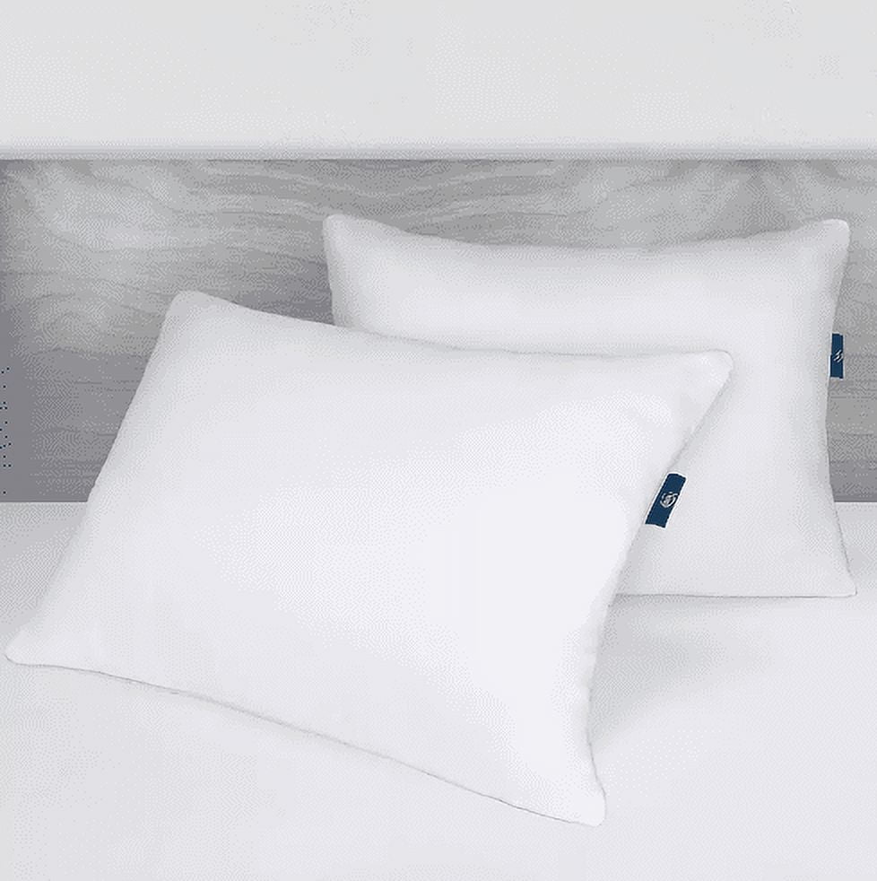 Orthopedic Support Queen Microfiber Polyester Bed Pillows Hypoallergenic (2 Count) - Ergonomic Memory Foam Pillow for Neck Pain Support Detail