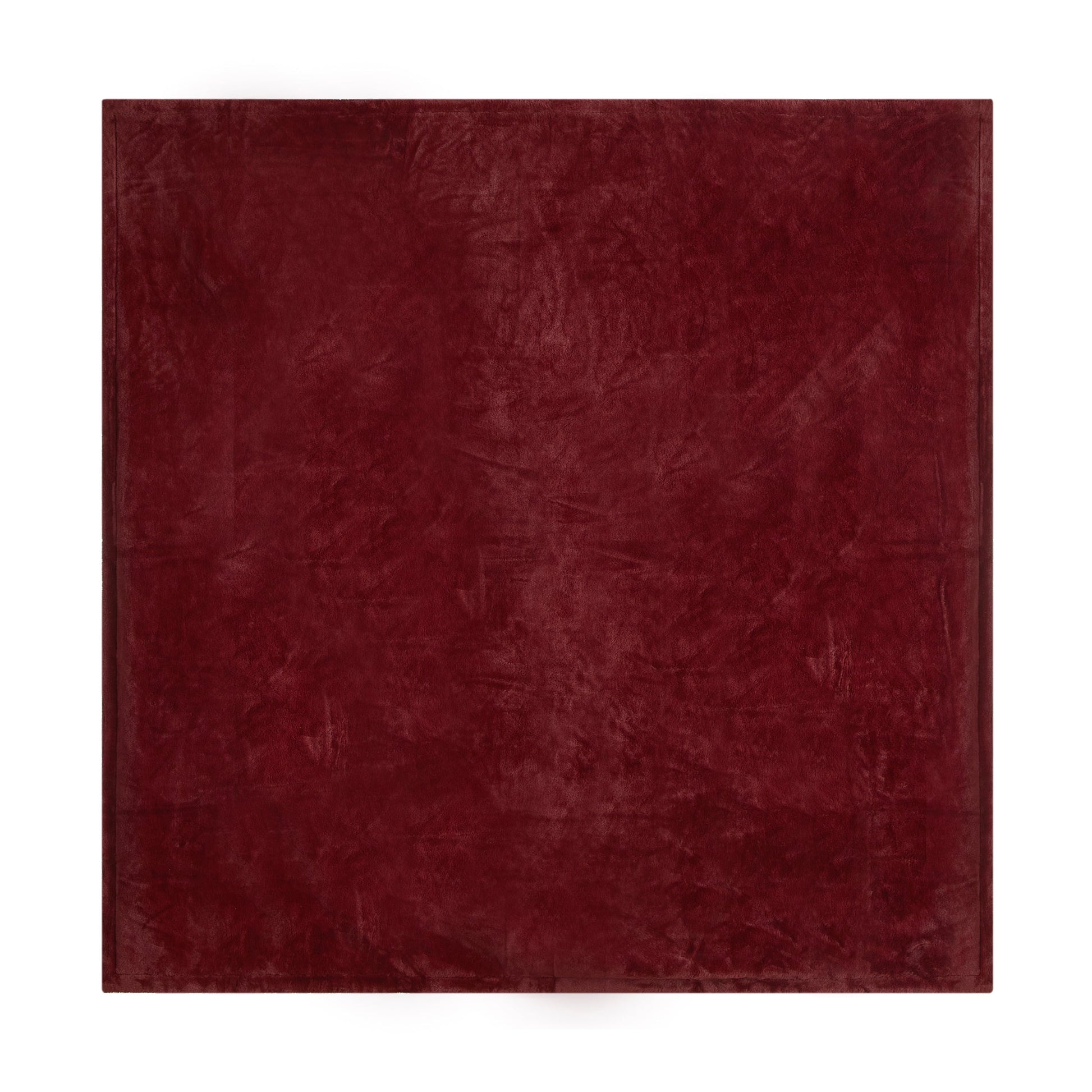 Cozy Fleece Cozy Faux Fur Super Soft luxury Blanket, Full/Queen, Luscious Merlot - Cozy Fleece Throw Blanket for Couch & Bed Detail
