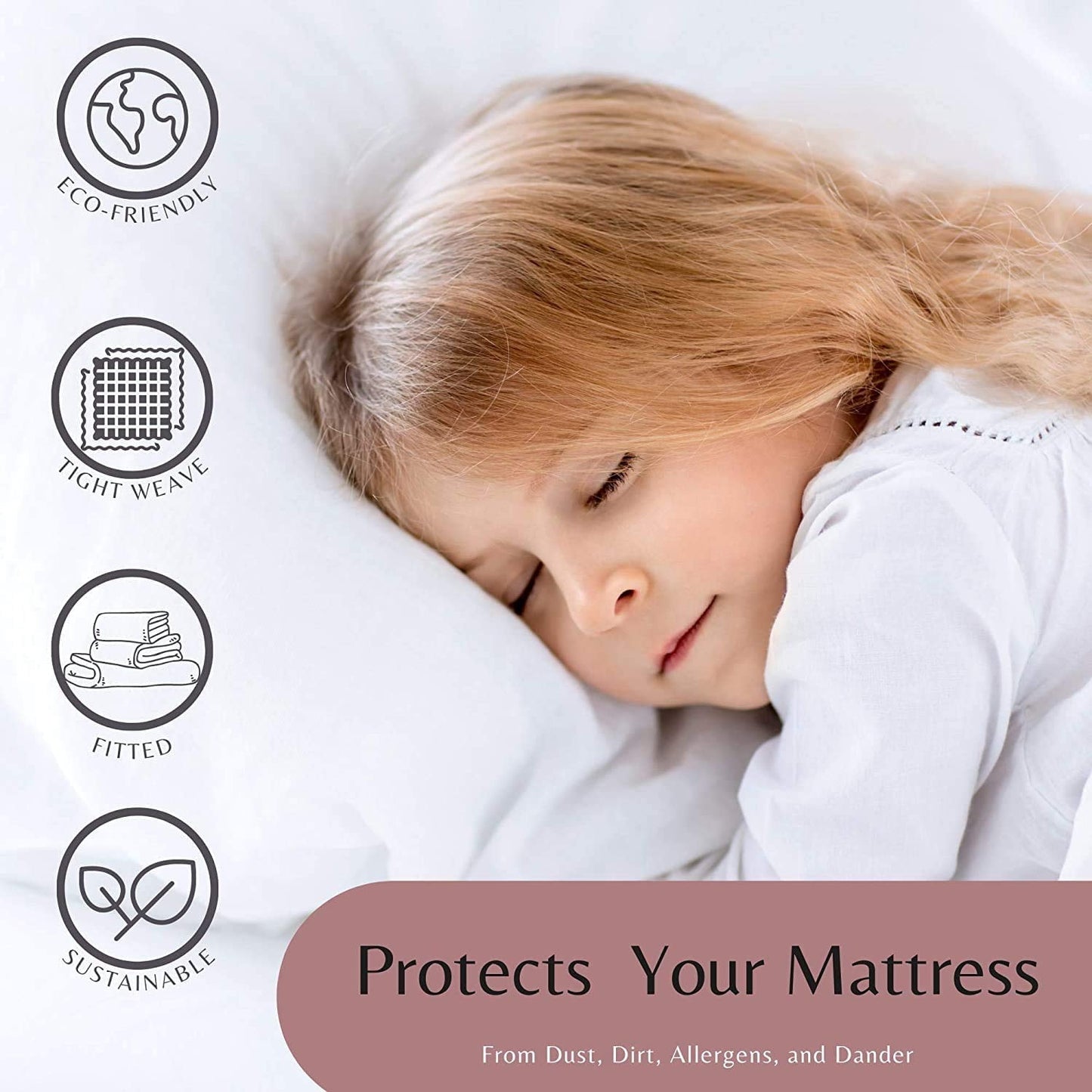 Ultra-Soft Luxurious Hotel Quality Crib Fitted Sheet – 100% Cotton – Ultra Soft, Skin-Friendly & Hypoallergenic – Deep Pocket Fi... - Cooling Hotel Quality Bedding Sheets and Pillowcases Detail