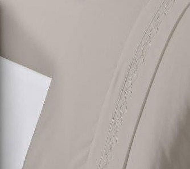 Cooling Sateen Luxury Silver Gray Microfiber bed Sheet Sets, 4-pieces, Twin size - Cooling Hotel Quality Bedding Sheets and Pillowcases Detail