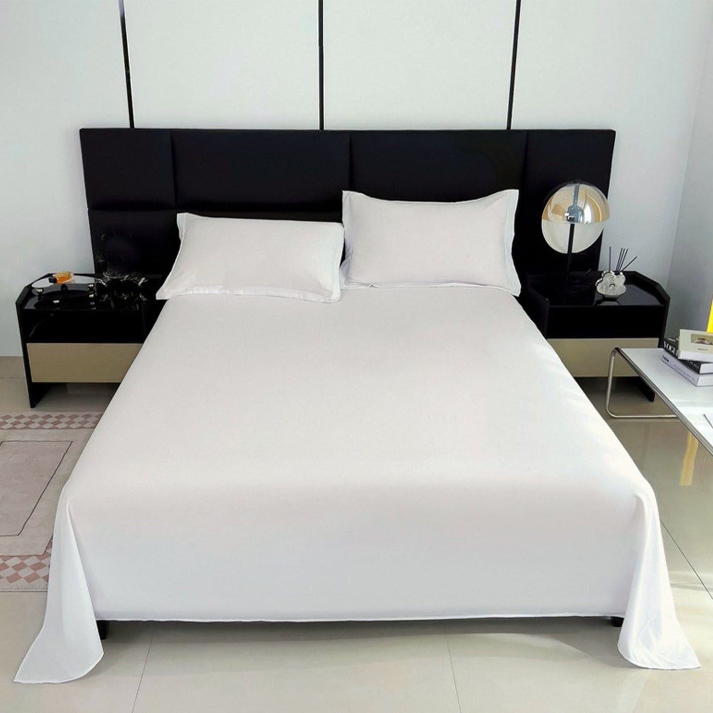 Wrinkle-Resistant Color Twin Size Flat Sheet - Hotel Quality Top Flat Bed Sheet Only, Ultra Soft, Comfy, Breathable & Cooling - Fade & ... - Breathable Egyptian Cotton Flat & Fitted Sheets Detail