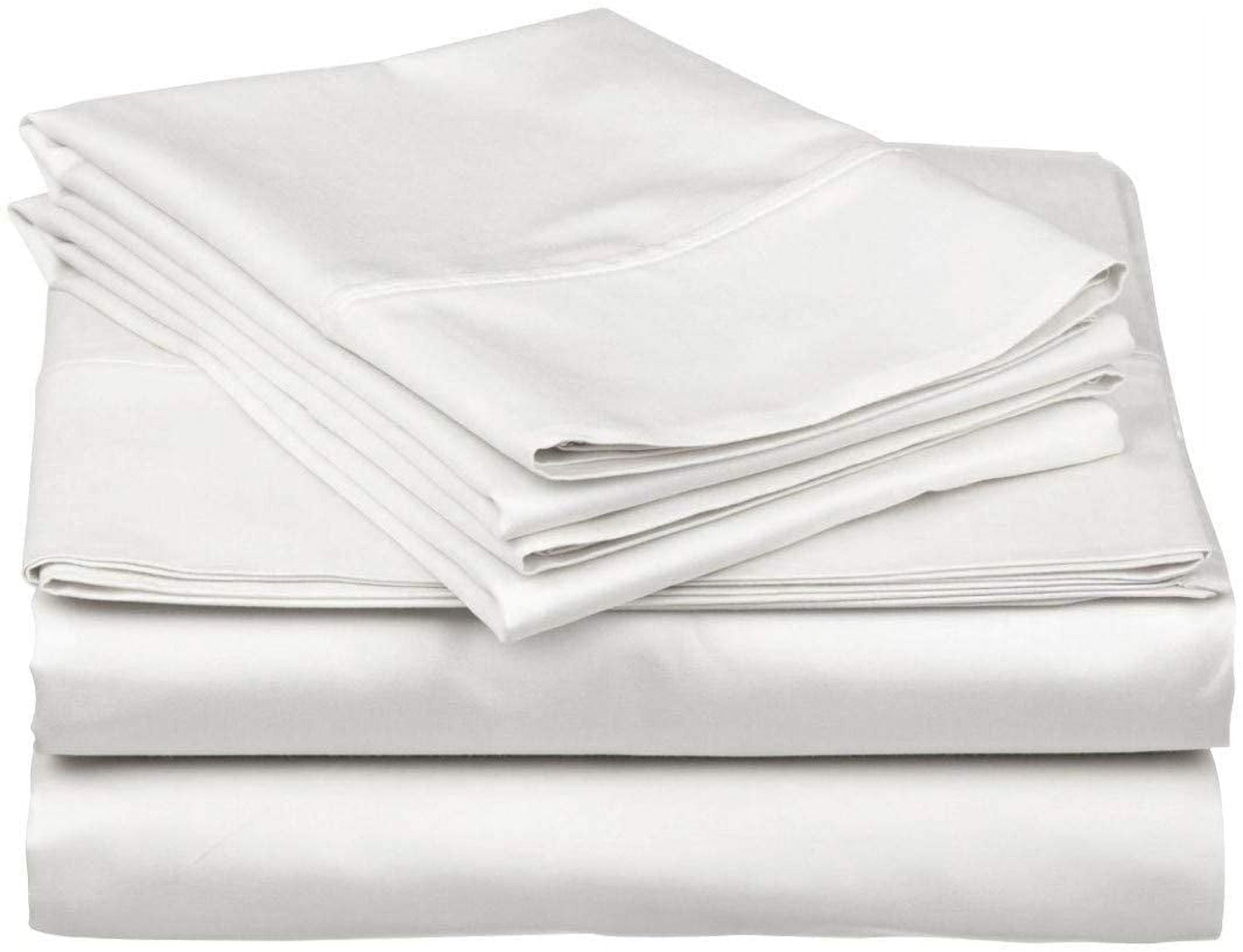 Cooling Sateen Top Split King 100% Egyptian Cotton 1000 Thread Count, Adjustable Beds -Top Split King Sheets Sets (4 Pcs) Split Down... - Premium Ultra-Soft Pillowcase Pair for Sleeping Detail