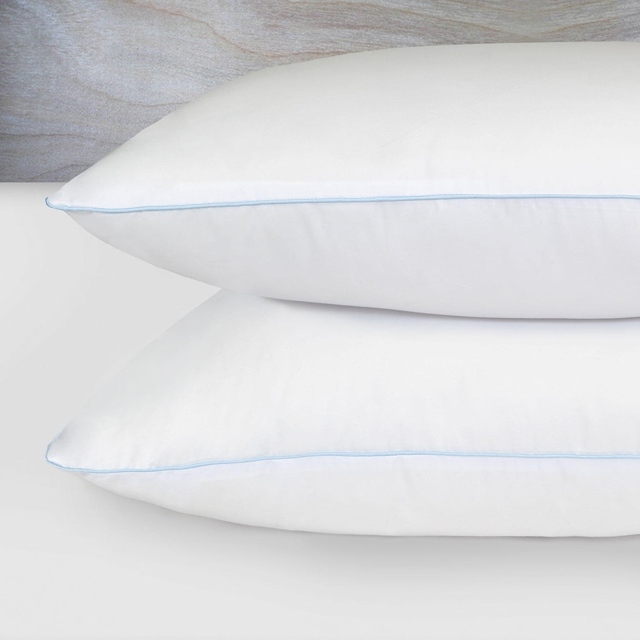 Decorative Plump Comfy Sleep Eco-Friendly Bed Pillow Standard/Queen (2 Pk) - Hotel Quality Plush Sleeping Pillows Detail