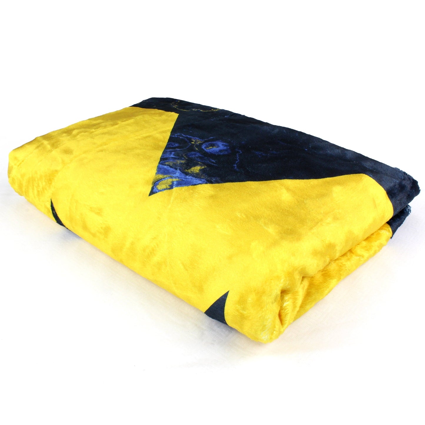 Cozy Fleece Michigan Wolverines Sublimated Soft Throw Blanket, 42" x 60" - Luxury Knitted Decorative Throw Blanket with Fringes Detail