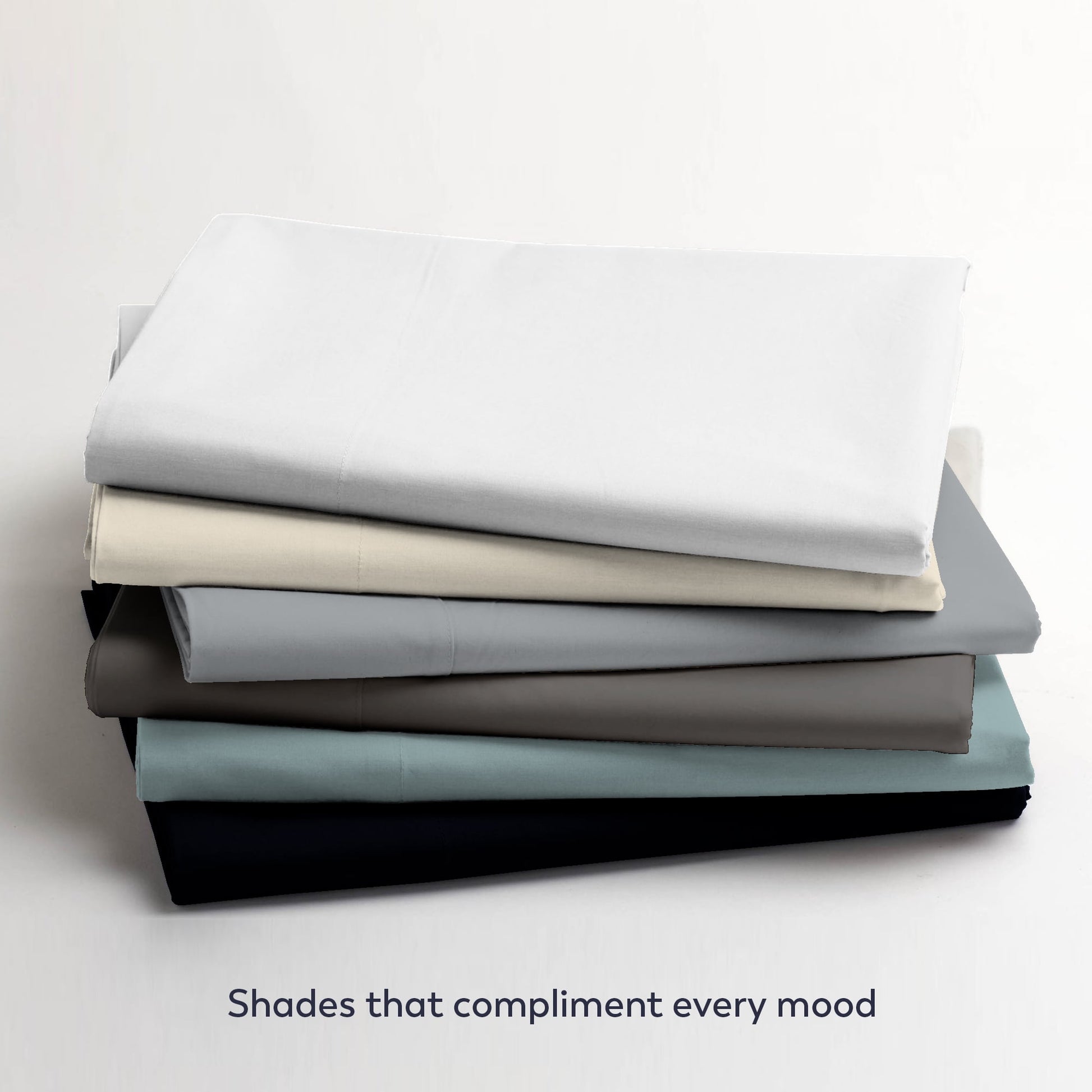 Ultra-Soft Soft Finish Microfiber Percale Queen Bed Sheet Set – 4-Piece Lightweight, Wrinkle-Resistant, Quick-Dry, Light Gray - Cooling Hotel Quality Bedding Sheets and Pillowcases Detail