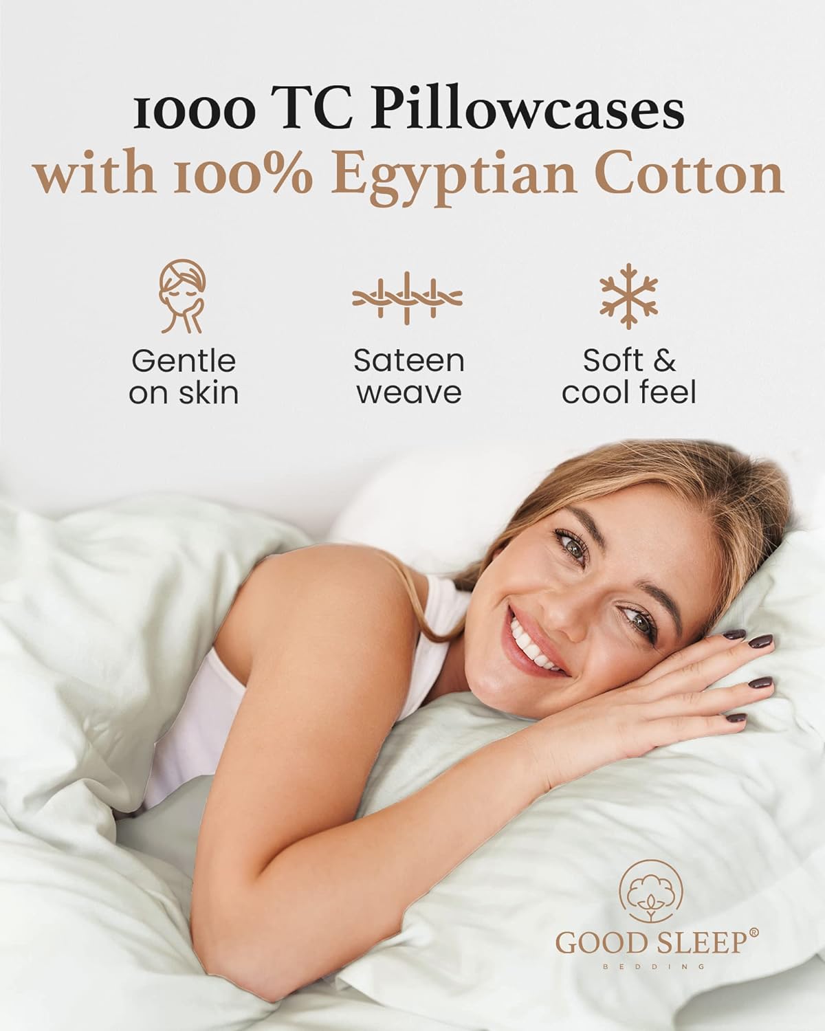 Wrinkle-Resistant Queen Size Flat Sheet Only - Hotel Style 100% Egyptian Cotton Sheet, Soft & Breathable, Sateen Weave 800 Thread Count... - Breathable Egyptian Cotton Flat & Fitted Sheets Detail