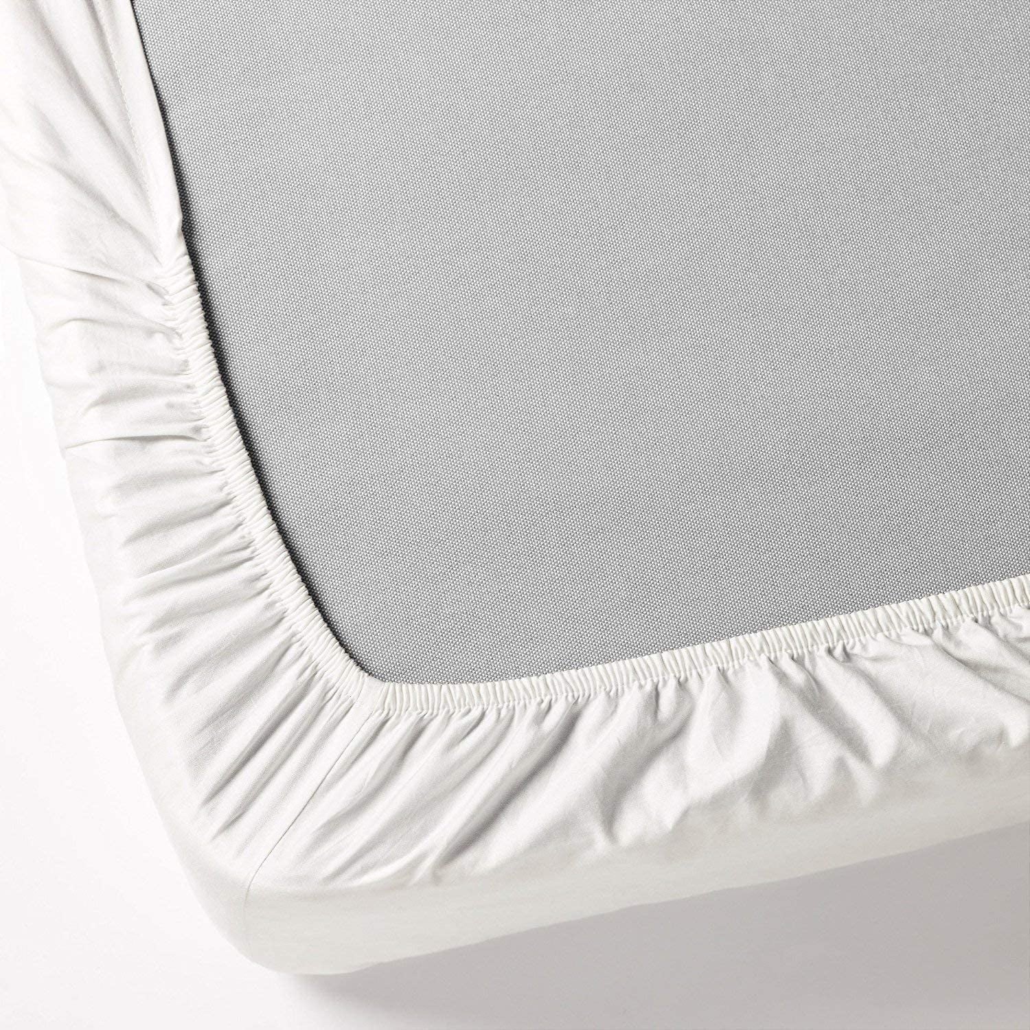 Cooling Sateen 4 Pack - Fitted Hospital Bed Sheets, Soft Knitted Jersey Knit Sheet, 36"x84"x16" - Premium Ultra-Soft Pillowcase Pair for Sleeping Detail