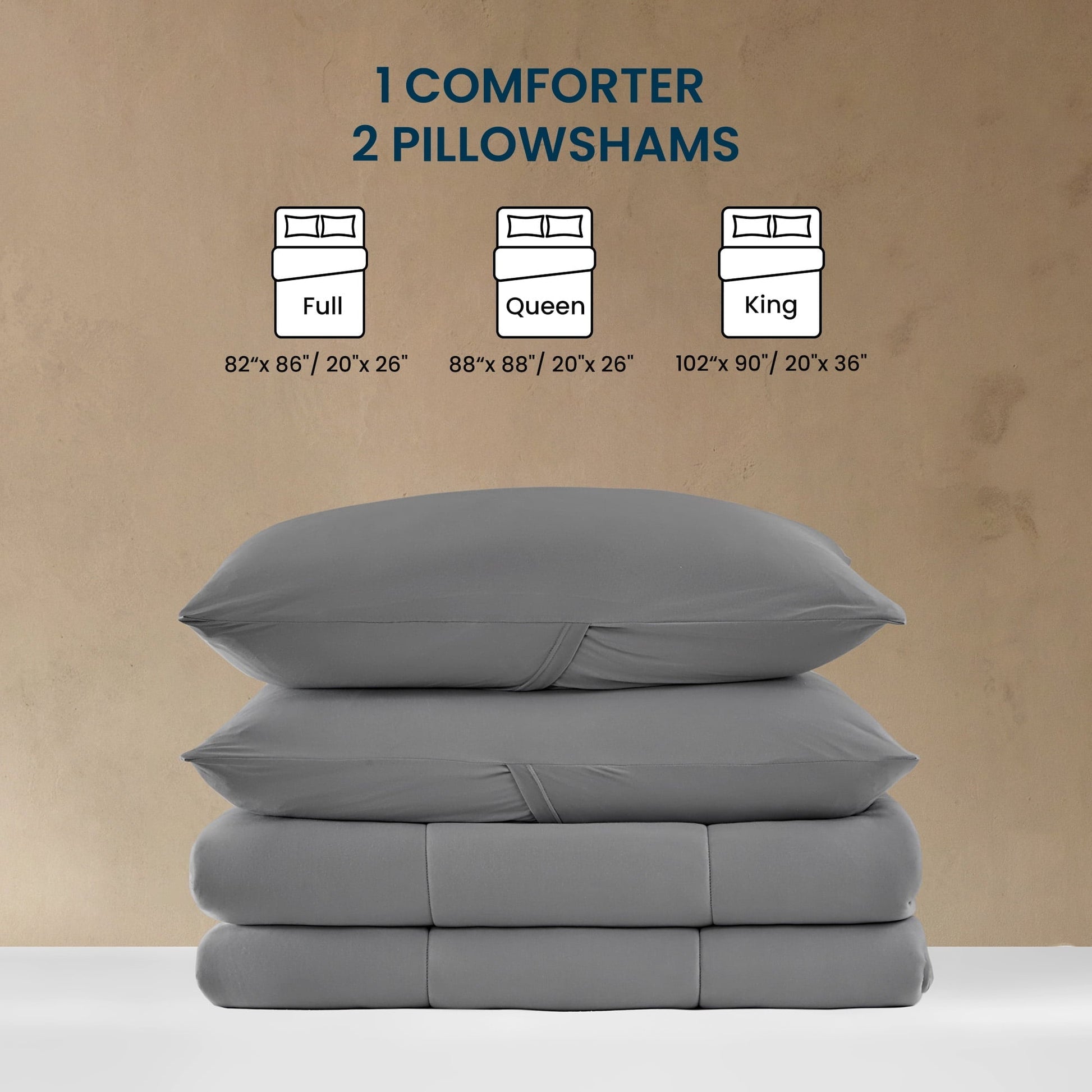Luxurious Quilted 3 Pieces Jersey Knit Bedding Sets with 1 Comforter and 2 Pillow Shams, Soft and Breathable Comforter Set with Women, ... - Luxurious Quilted Duvet Cover Set Detail