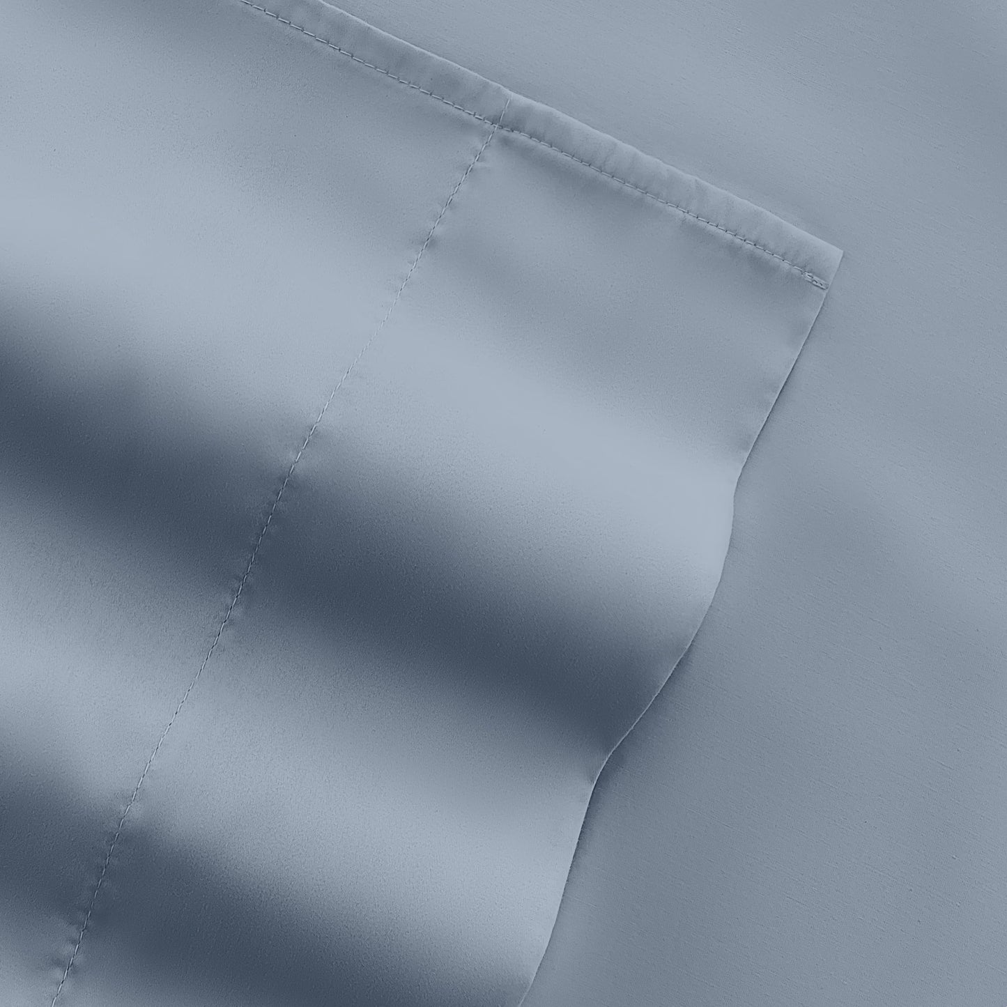 Ultra-Soft Queen, Light Blue Solid Microfiber 6 Piece Bed Sheet Set - Premium Ultra-Soft Pillowcase Pair for Sleeping Detail