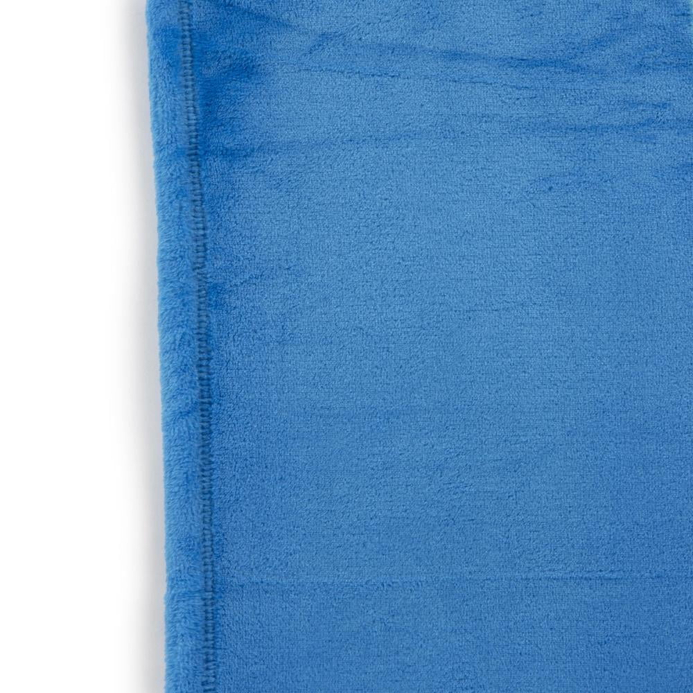 Reversible Sherpa Master Builder Kids Blue Silk Touch Throw Blanket 62" x 90" Ultra-Soft and Cozy - Cozy Fleece Throw Blanket for Couch & Bed Detail
