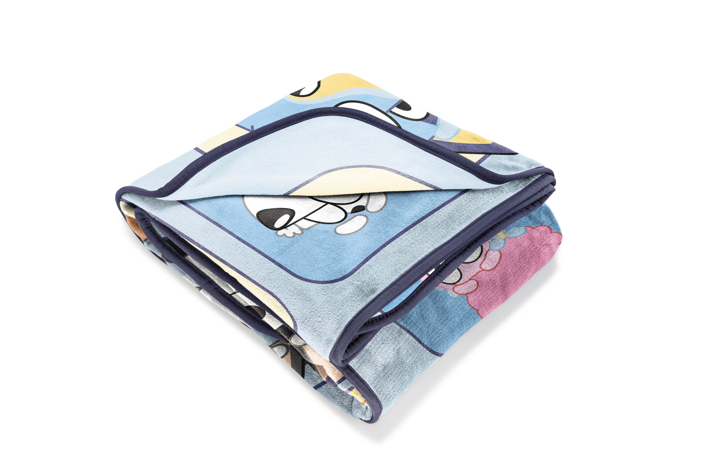 Reversible Sherpa BBC & Friends 40x50 Throw Blanket - Cozy Fleece Throw Blanket for Couch & Bed Detail