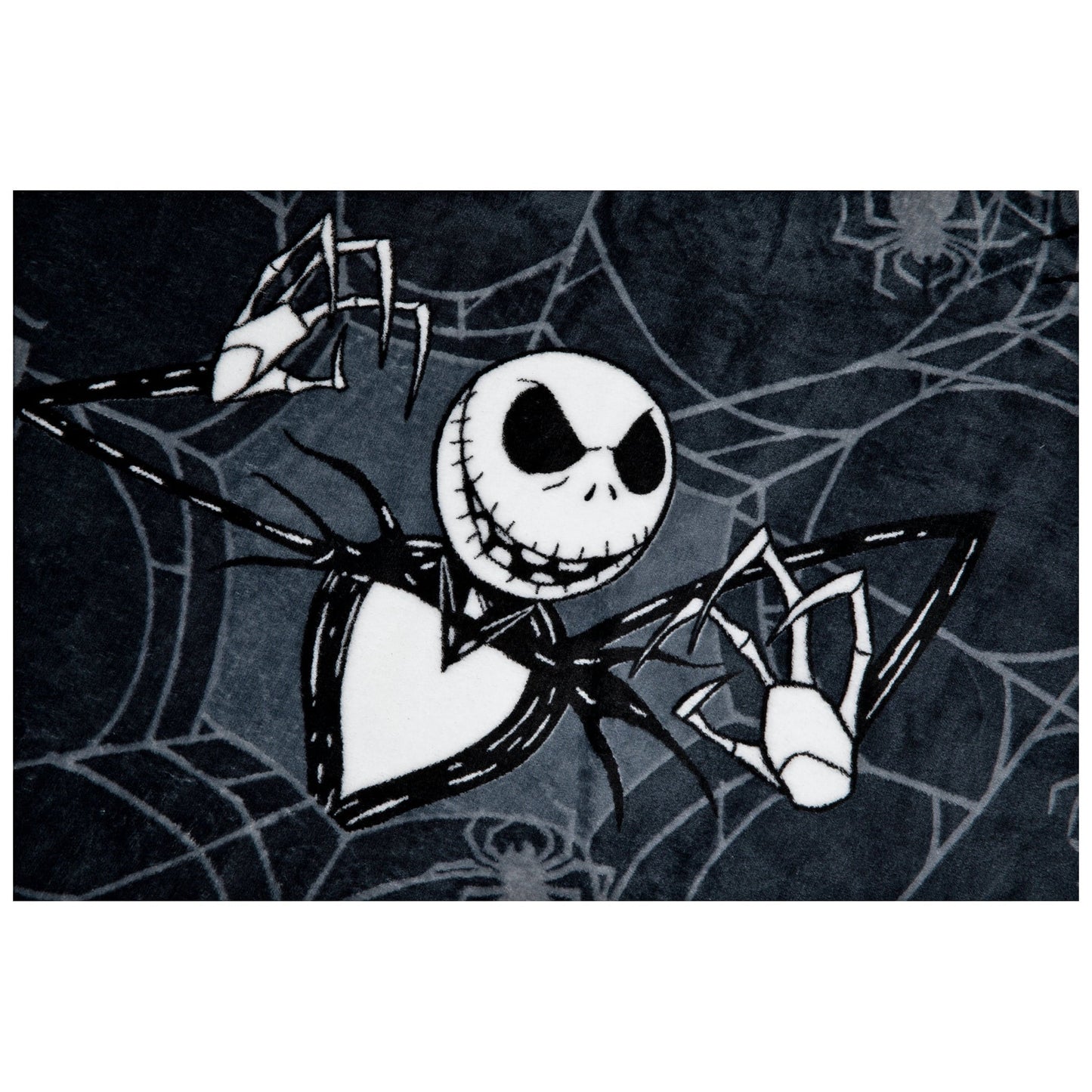 Lightweight Warm Nightmare Before Christmas Jack Skellington 62x90 Plush Throw Blanket, 100% Polyester - Lightweight Plush Warm Blanket for All Seasons Detail