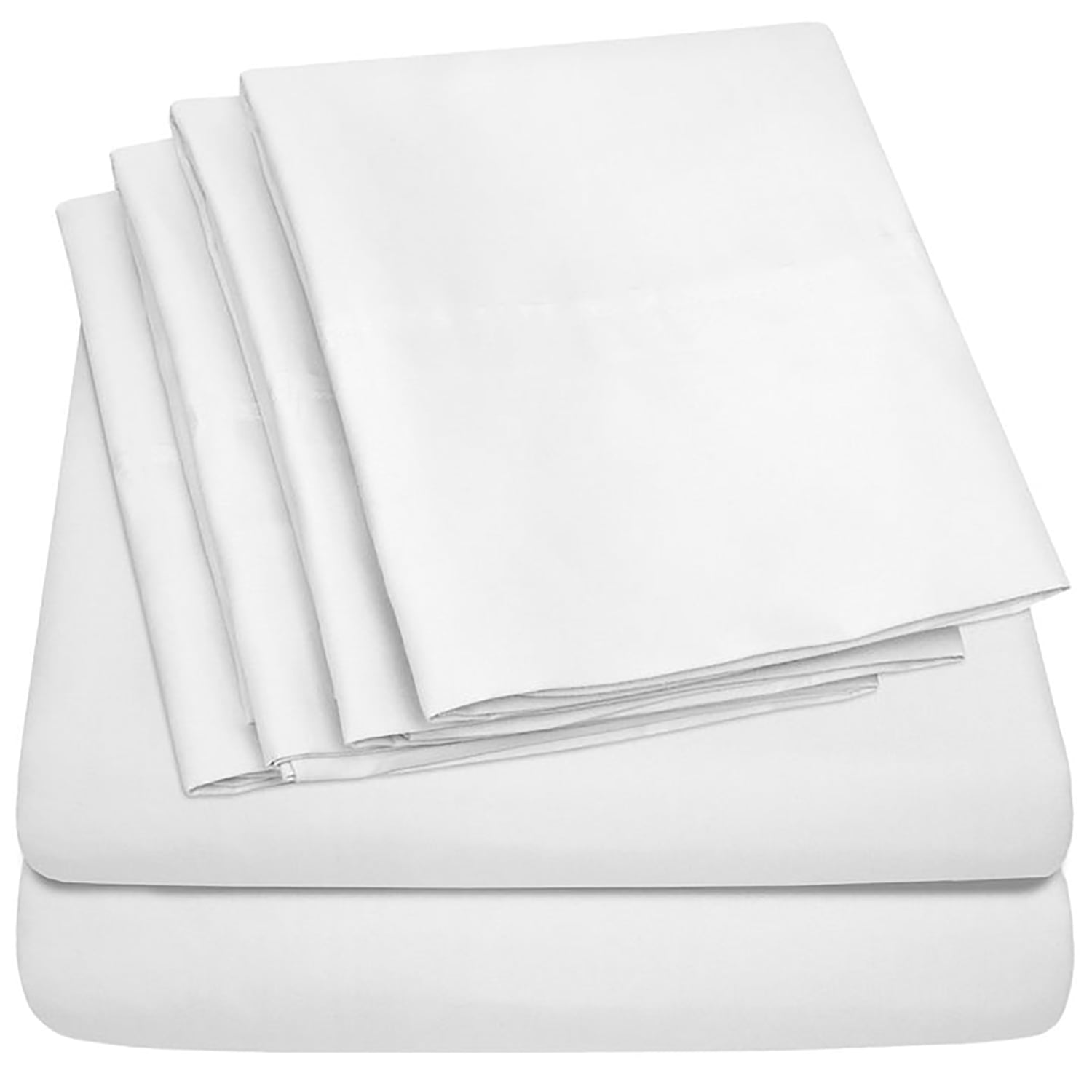 Ultra-Soft Hotel Collection Rayon derived - 6 Piece, Queen, White - Premium Ultra-Soft Pillowcase Pair for Sleeping Detail