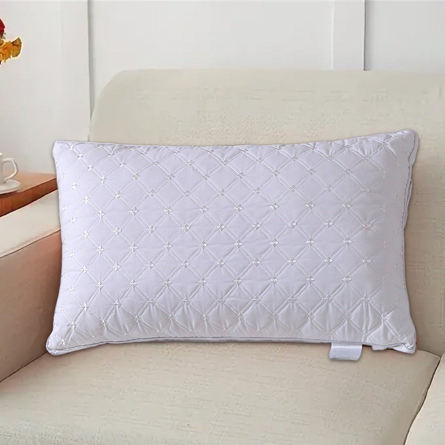 Hotel Collection Hotel Grade Extra Soft Pillows Queen Size Set of 2 Supportive Bed Pillow for Back Side and Stomach Sleepers, Breathab... - Orthopedic Shredded Foam Bed Pillow Set Detail