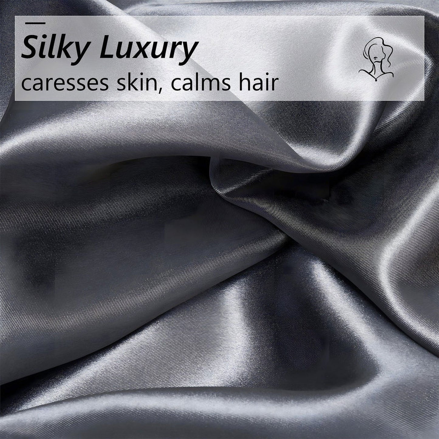 Breathable Luxury Luxury 5-Piece Satin Sheets Twin Silk Sheets Bed Sheet Set Ultra-Silky & Skin-Friendly Deep Pocket Bed Flat Fitted Sheet - Cooling Hotel Quality Bedding Sheets and Pillowcases Detail