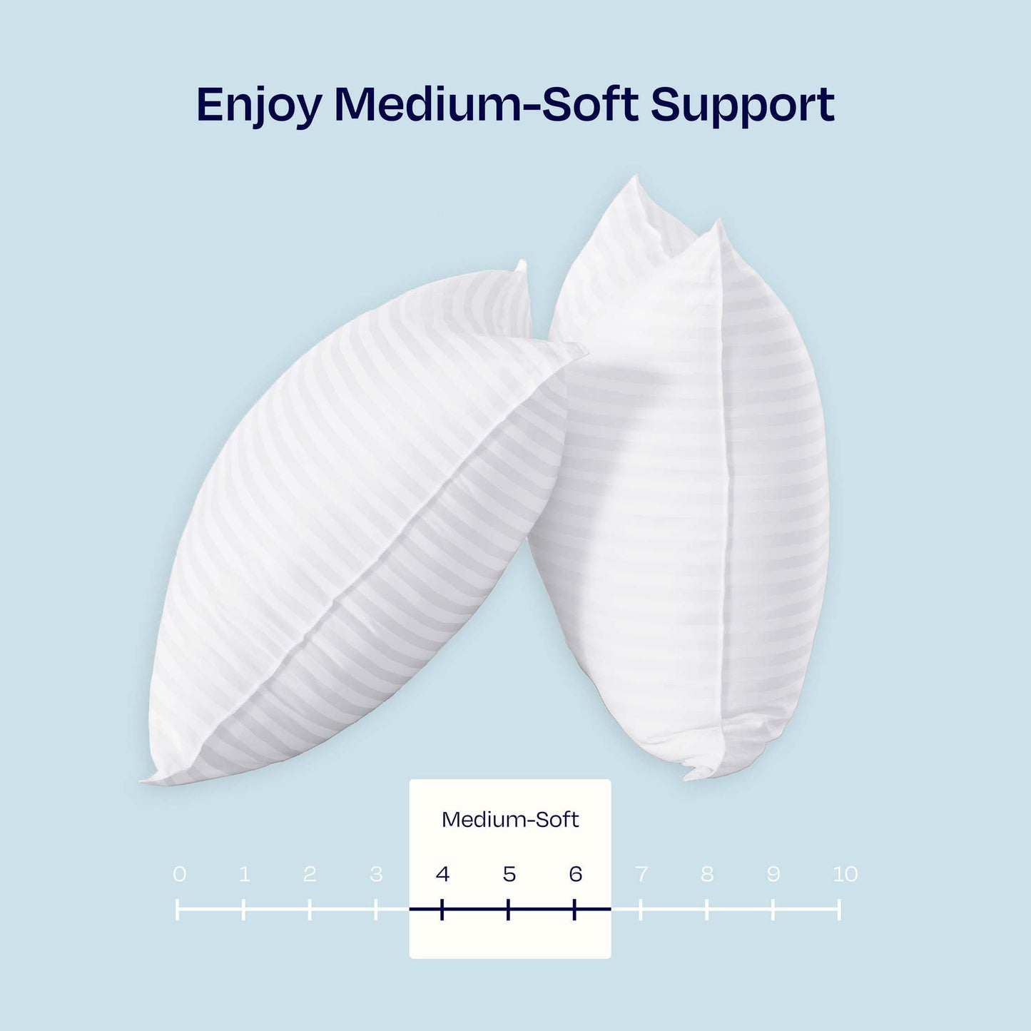 Fluffy Shredded 2-Pack Comfort Bed Pillows Standard size set of 2 for Sleeping, Pillows, for Back, Stomach or Side Sleepers, 20 x 26 ... - Orthopedic Shredded Foam Bed Pillow Set Detail