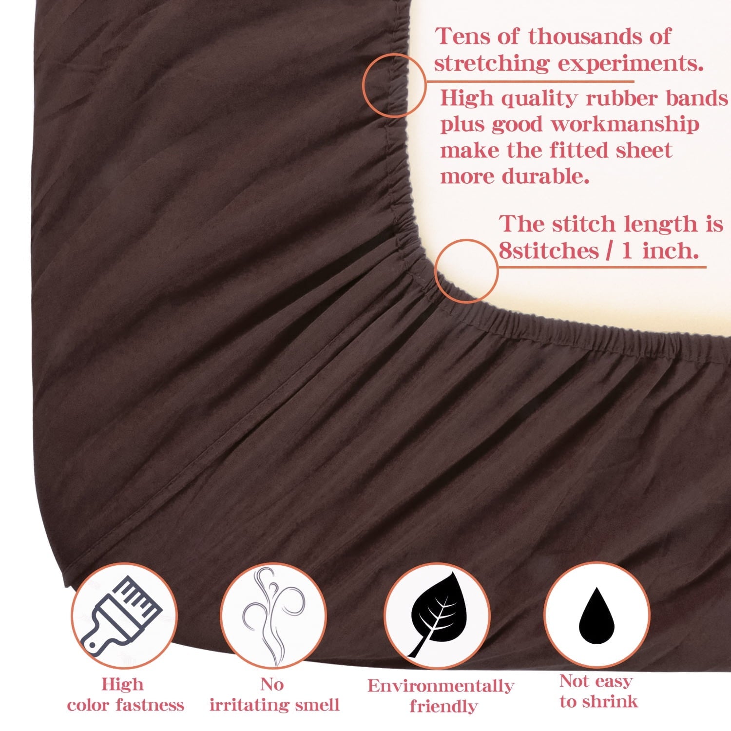 Premium Egyptian Cotton Premium 1800 Series Microfiber Queen Fitted Sheet with Deep Pocket, Ultra Soft and Breathable Fitted Bed Sheet, 60x80... - Breathable Egyptian Cotton Flat & Fitted Sheets Detail