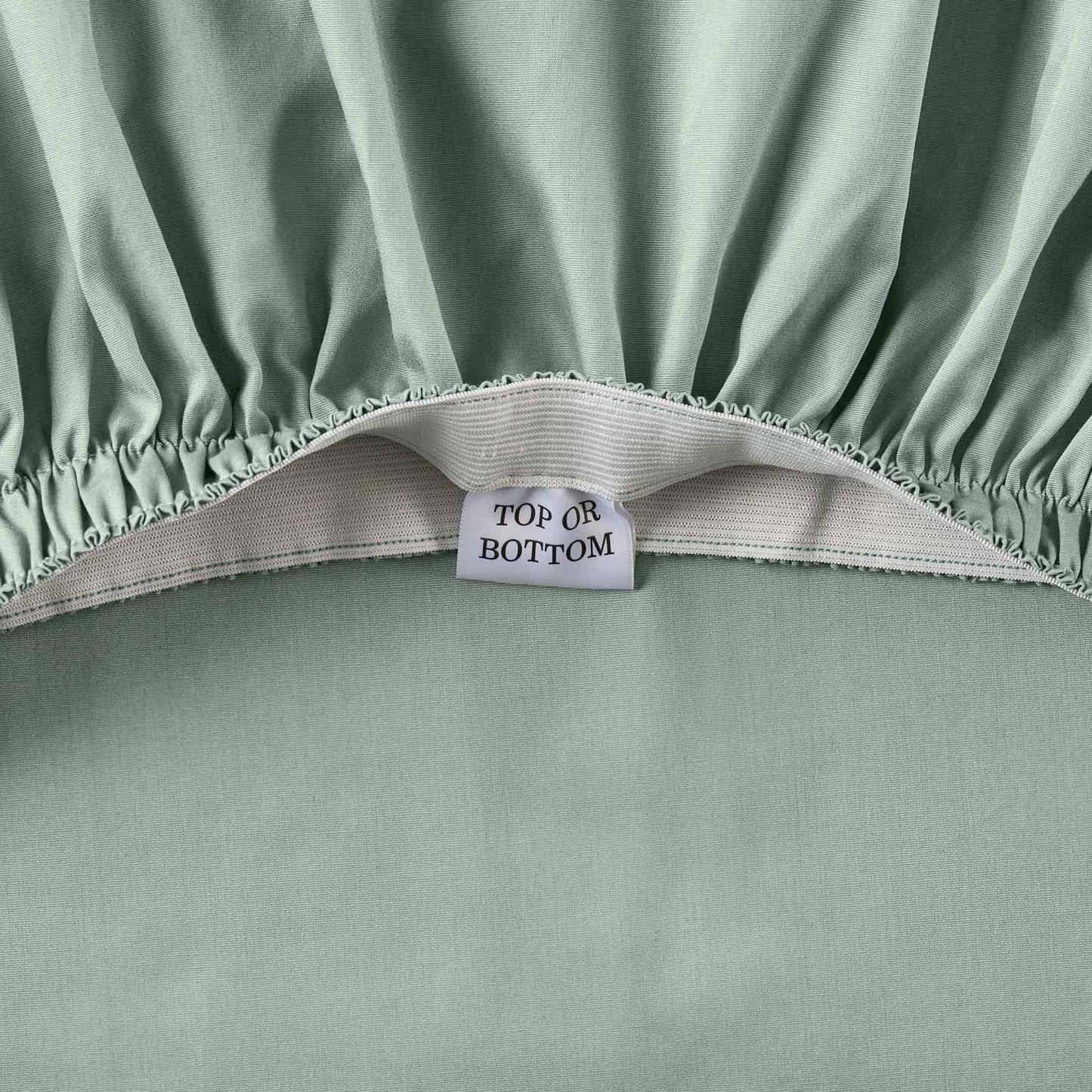 Ultra-Soft Cool & Crisp 4-Piece 300 Thread Count Green River Cotton Percale Sheet Set, Queen - Cooling Hotel Quality Bedding Sheets and Pillowcases Detail