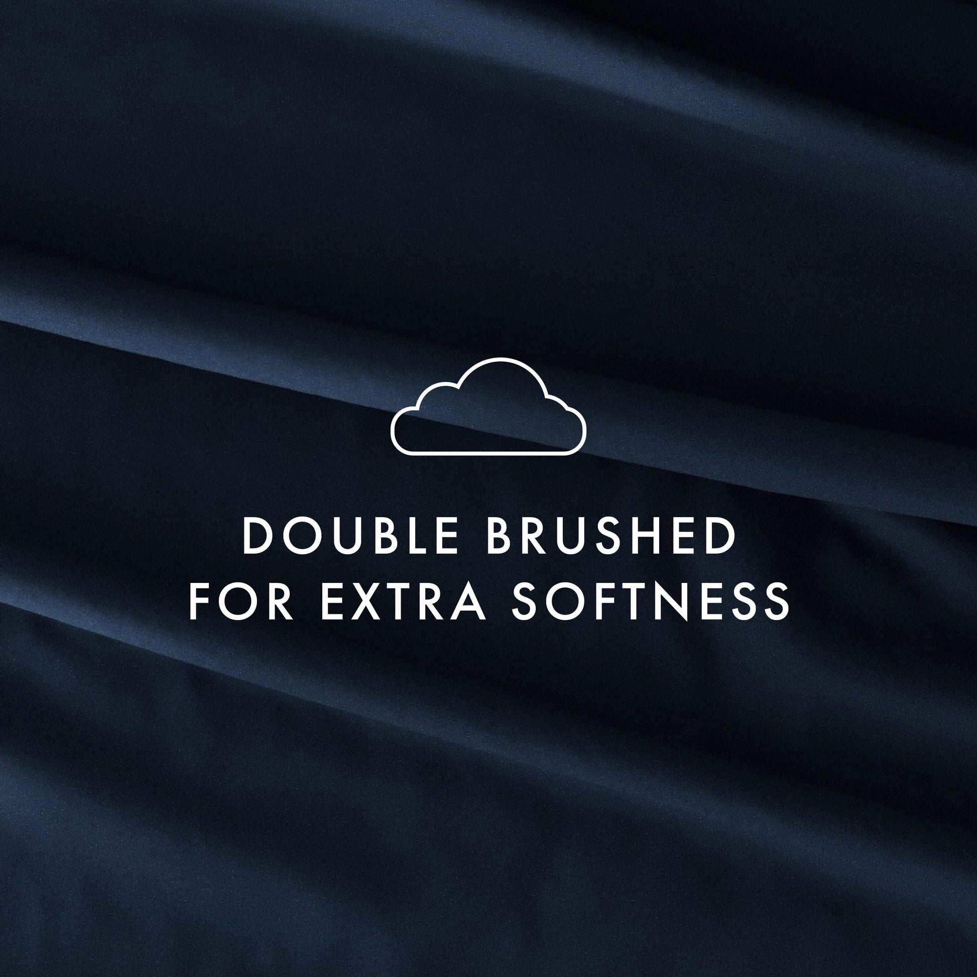 Cooling Sateen 4 Piece Solid Microfiber Bed Sheet Set, Navy, Queen - Premium Ultra-Soft Pillowcase Pair for Sleeping Detail