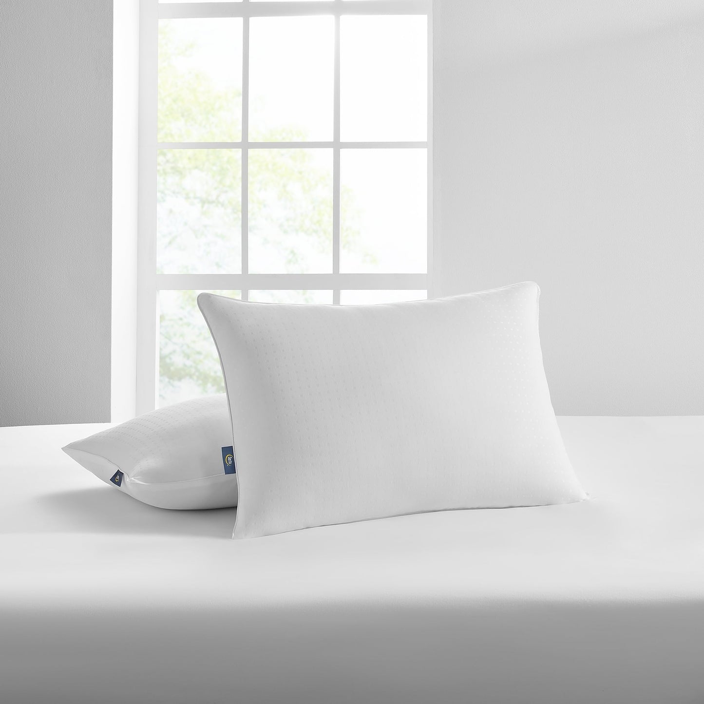 Fluffy Shredded pedic No-Go-Flat Bed Pillow, Standard/Queen, 2 Pack - Ergonomic Memory Foam Pillow for Neck Pain Support Detail