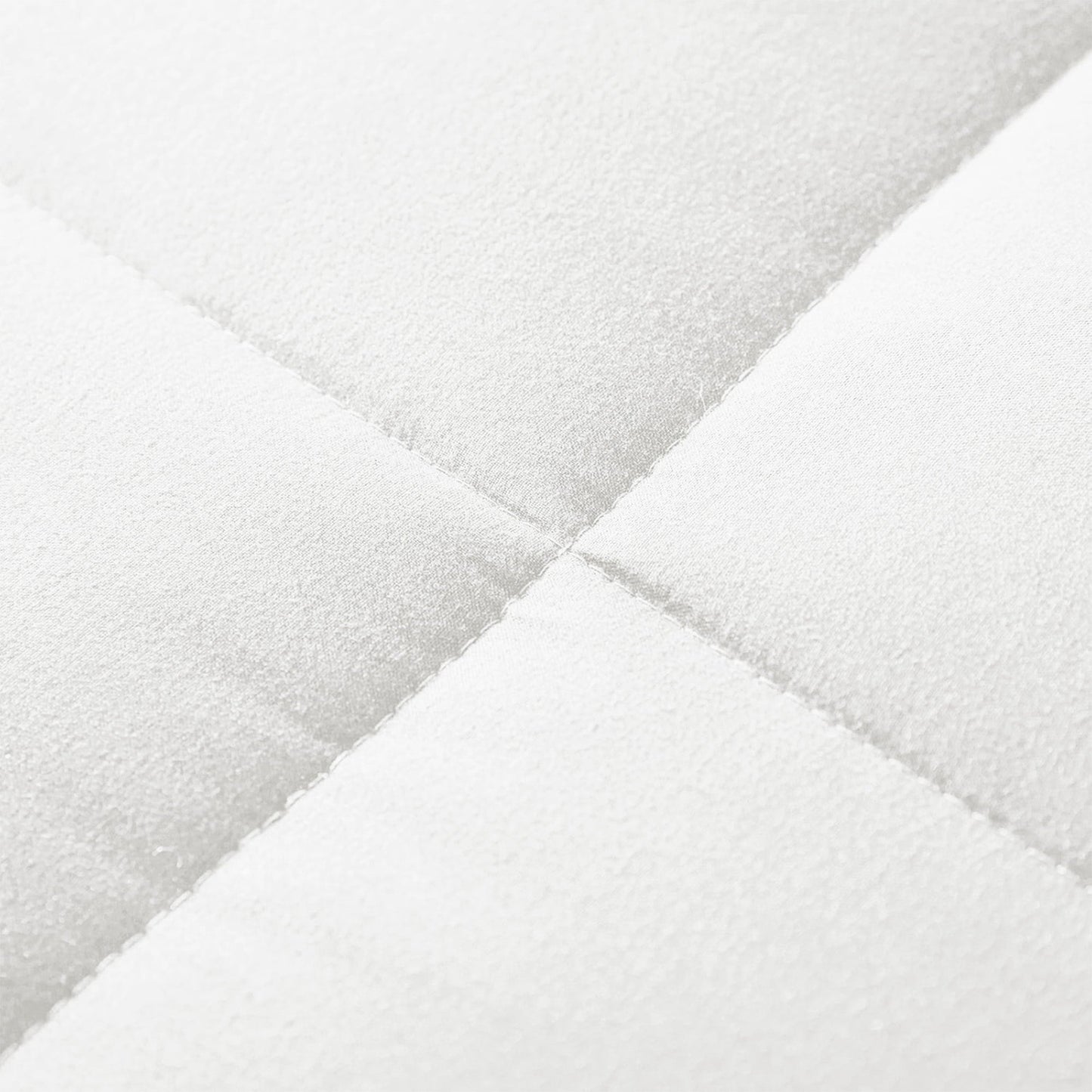 Heavyweight Warmth Queen Comforter Set White, 3-Piece Solid Comforter Duvet Insert with Corner Tabs, Lightweight Bedding Down Alternativ... - Hypoallergenic Ultra-Fluffy Quilt for Winter Detail