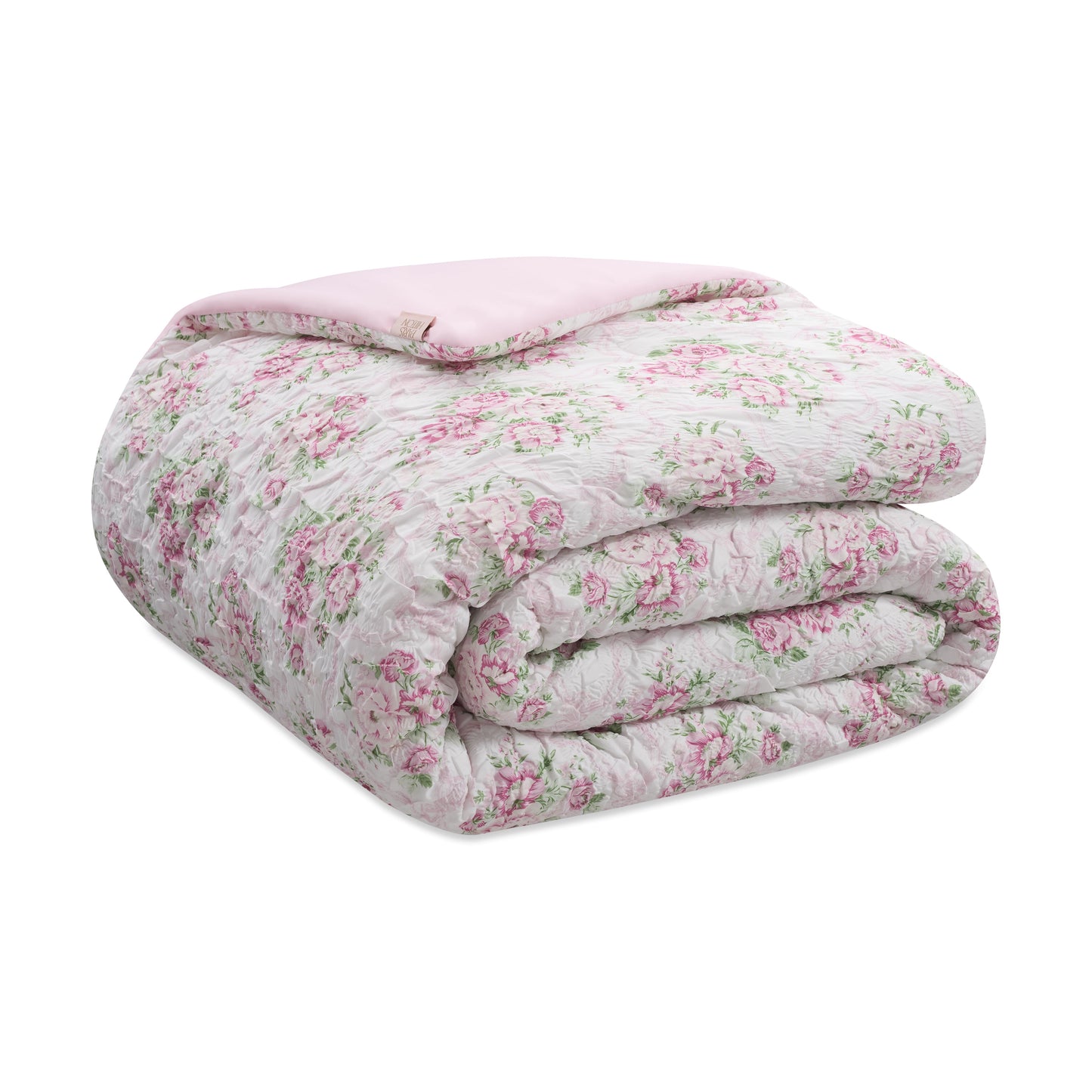 Heavyweight Warmth 2-Piece Coquette Floral Pink Comforter Set, Twin/Twin XL - Hypoallergenic Ultra-Fluffy Quilt for Winter Detail