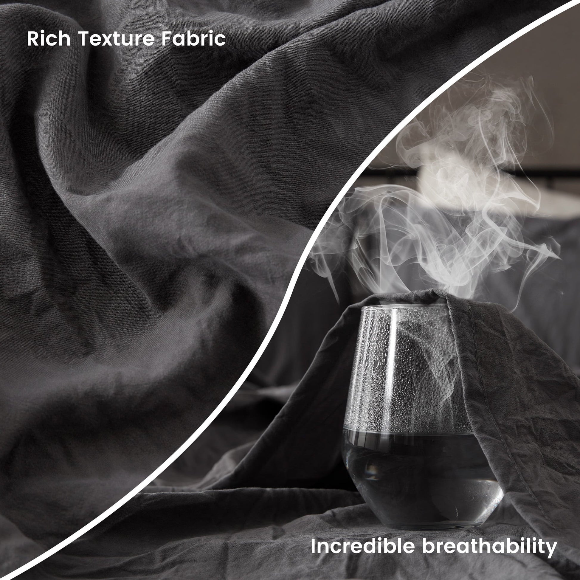 Wrinkle-Resistant Bed Sheets - Full Size Bed Sheets - Washed Microfiber - 4 Piece Hotel Luxury Bedding Sheets with Fitted Sheet, Flat S... - Cooling Hotel Quality Bedding Sheets and Pillowcases Detail