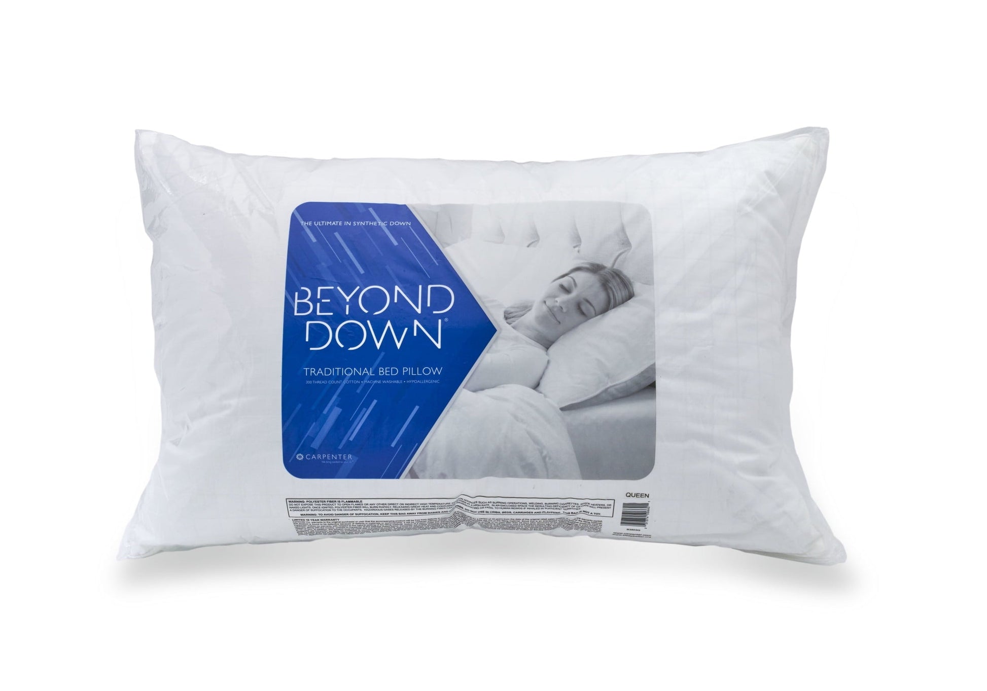 Ergonomic Memory Foam Bed Pillows, 2-pack, Jumbo - Hotel Quality Plush Sleeping Pillows Detail