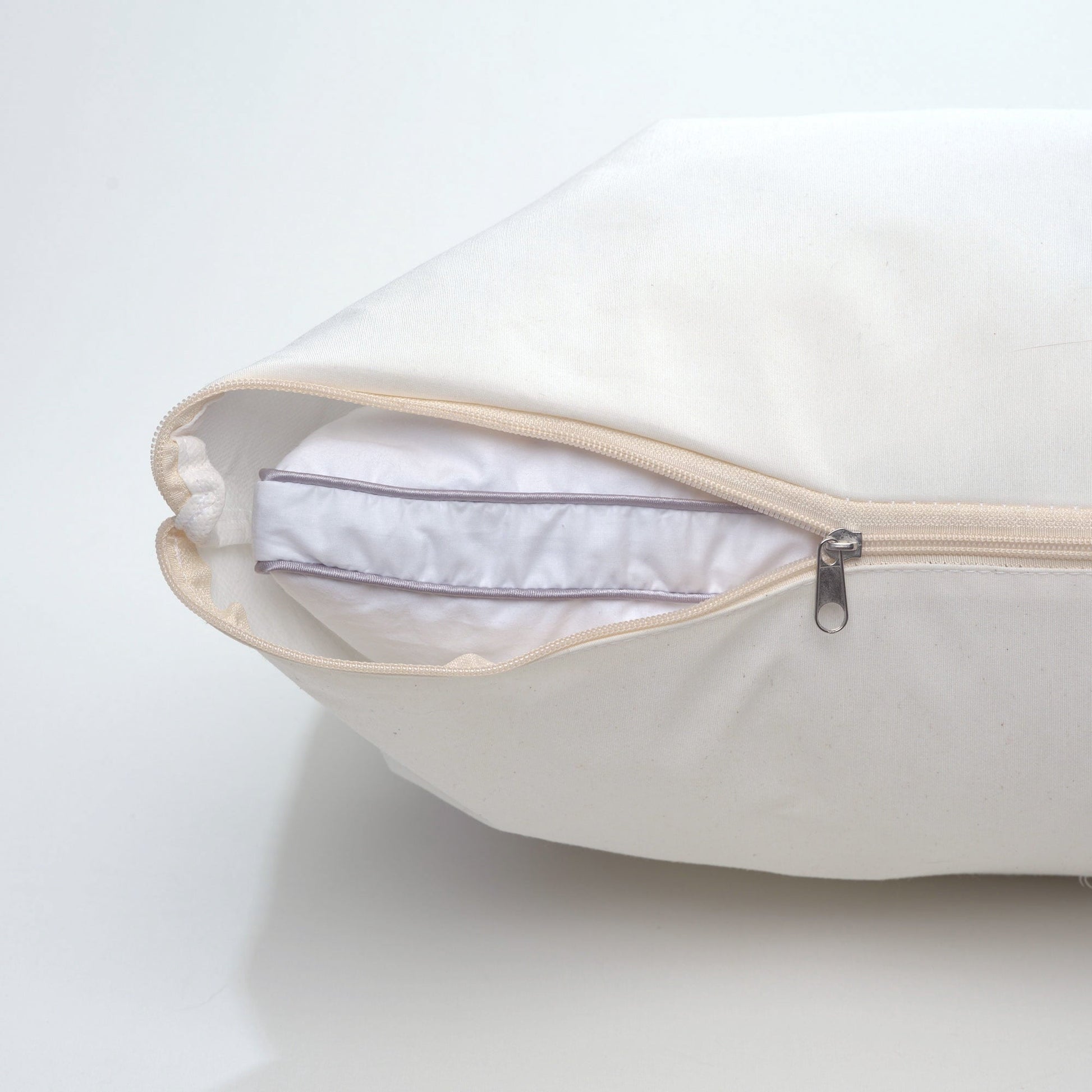 Hotel Collection Linen Premium Goose Down Feather Pillow for Bed, Soft & Supportive, Standard Size, White - Hotel Quality Plush Sleeping Pillows Detail