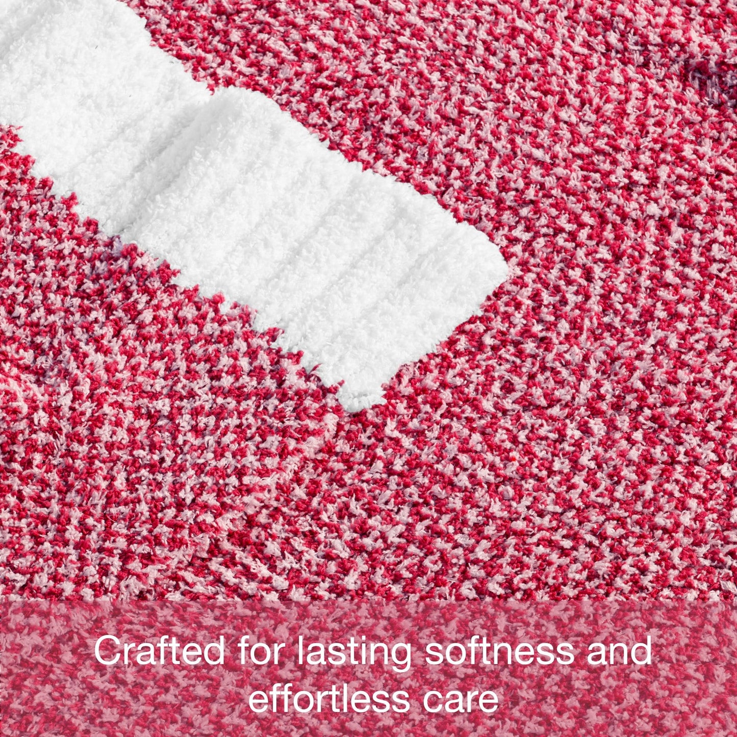 Super Soft Flannel Knit Throw Blanket, Ultra Soft Cozy Fluffy Blankets, Lightweight Fuzzy Plush Throw for Couch and Bed, Mixed Red, 50"x60" - Cozy Fleece Throw Blanket for Couch & Bed Detail