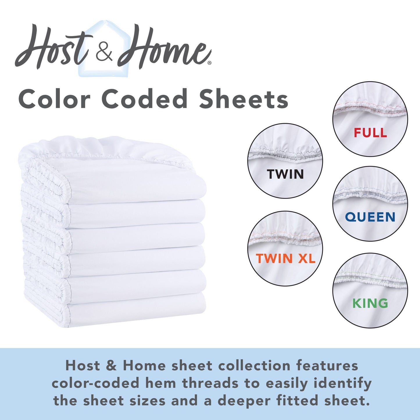 Wrinkle-Resistant Brushed Microfiber Fitted Sheets - Bedding Essentials - Full - (6 Pack) Ivory - Cooling Hotel Quality Bedding Sheets and Pillowcases Detail