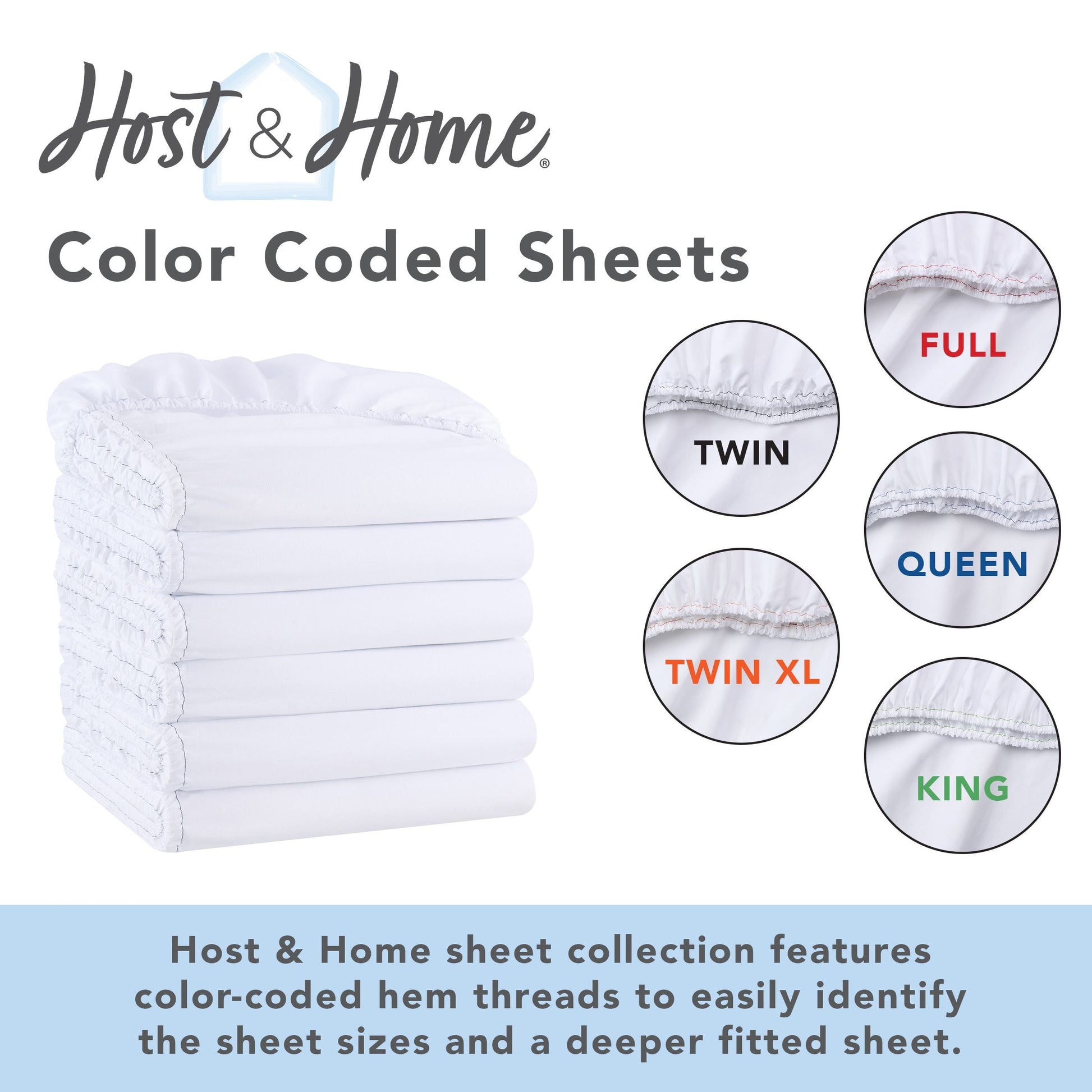 Wrinkle-Resistant Brushed Microfiber Fitted Sheets - Bedding Essentials - Full - (6 Pack) Ivory - Cooling Hotel Quality Bedding Sheets and Pillowcases Detail