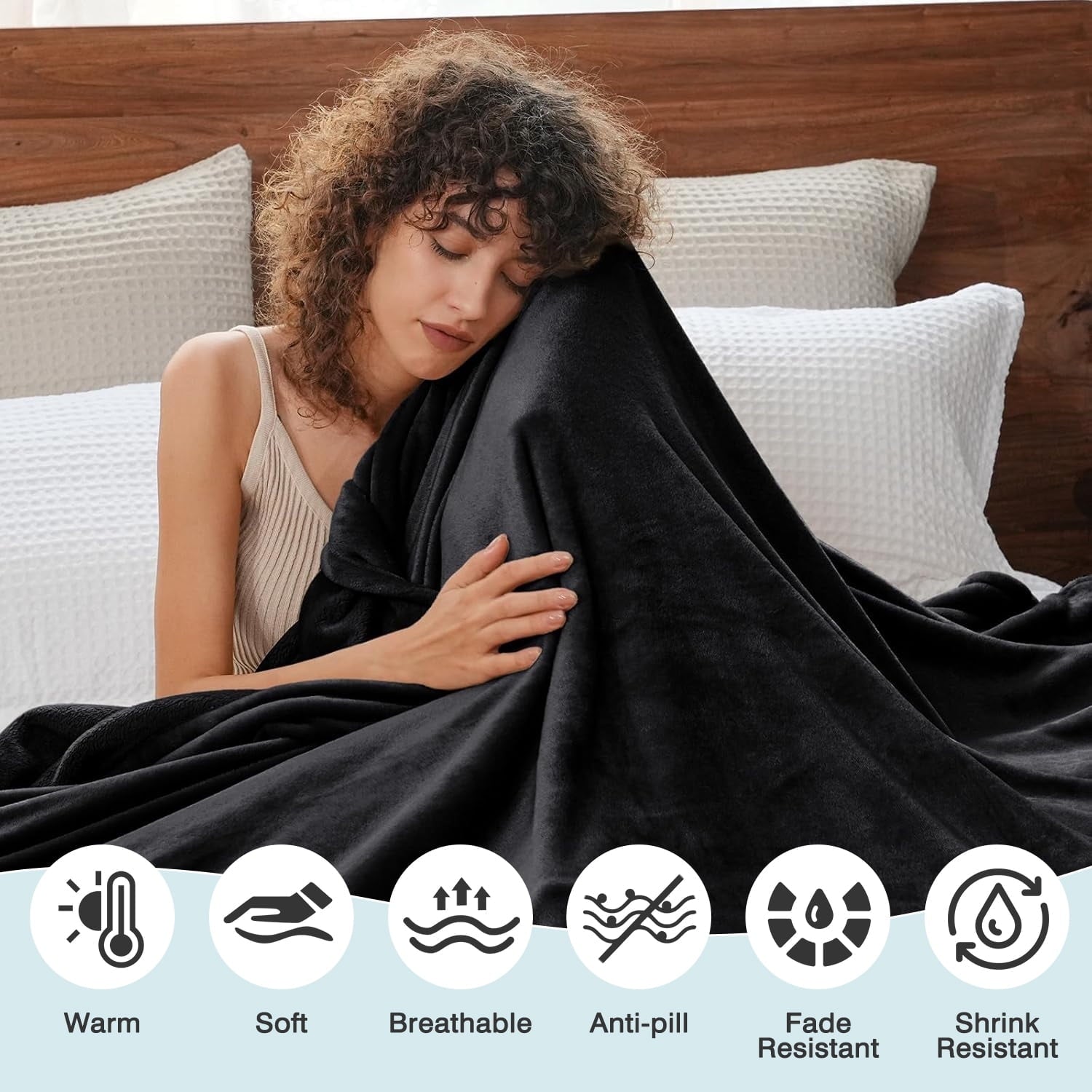 Super Soft Flannel Throw Size Blanket, Luxury Plush Cozy Fuzzy Fleece Blanket, Super Soft Warm Big Lightweight Throw Blanket All Seasons... - Luxury Knitted Decorative Throw Blanket with Fringes Detail
