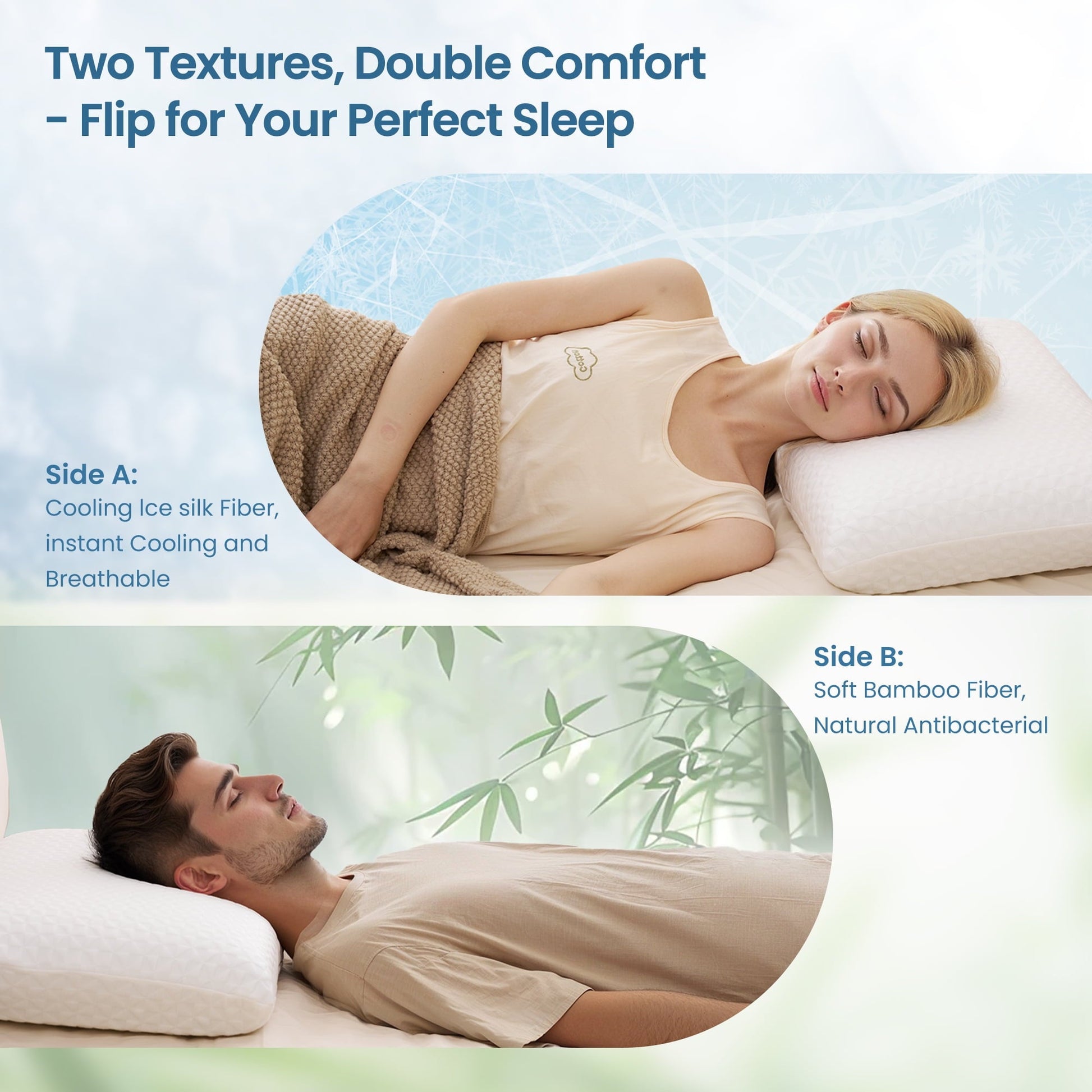 Fluffy Shredded Gel Memory Foam Pillow for Bed, Adjustable Height Bed Pillow with 0.8" Removable Insert, Ergonomic Neck Support for S... - Ergonomic Memory Foam Pillow for Neck Pain Support Detail