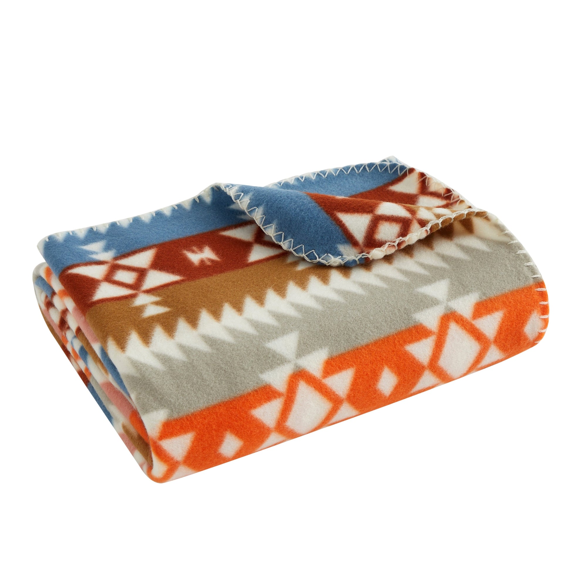 Super Soft Flannel Stripe Fleece Throw - Super Soft Reversible Sherpa Flannel Blanket Detail