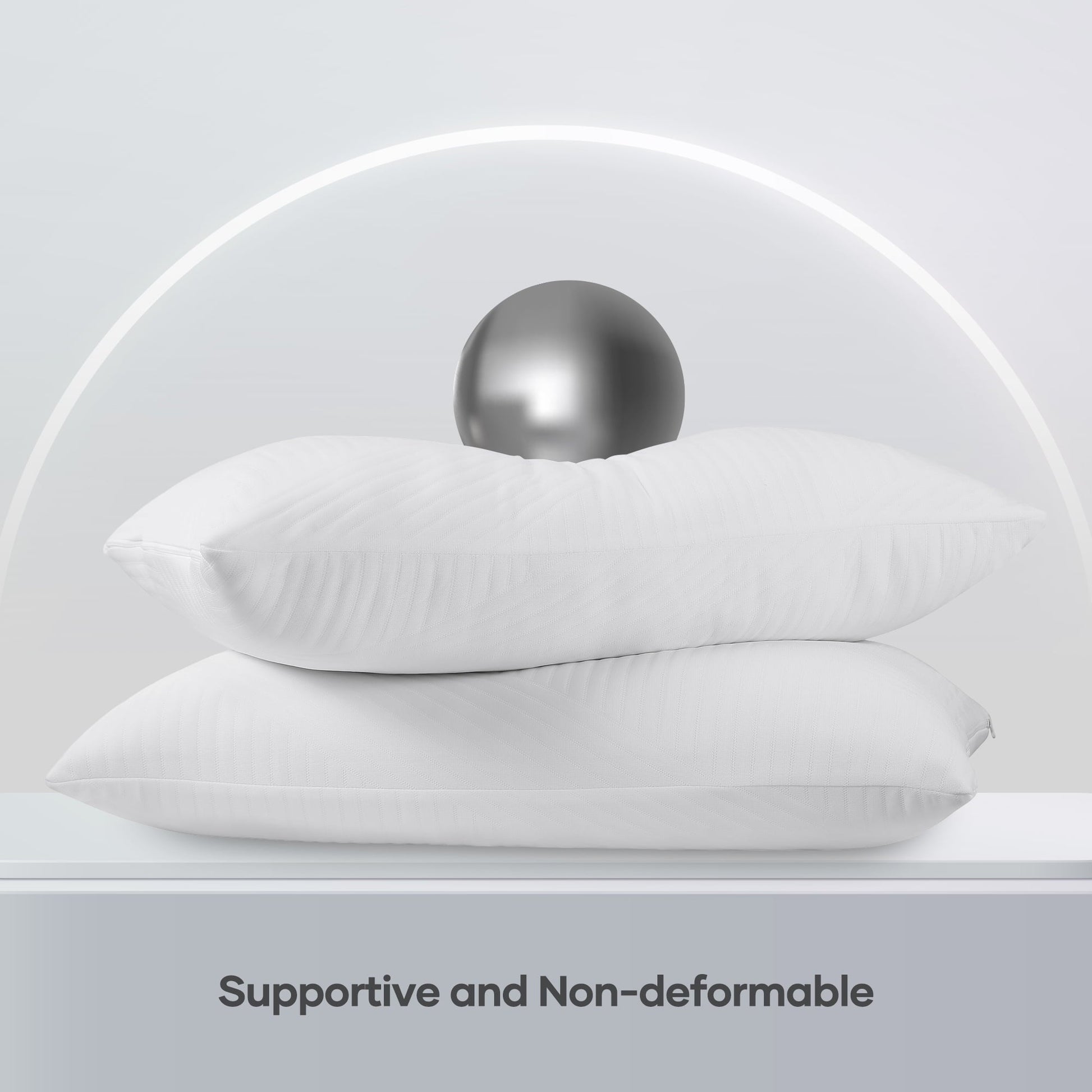 Fluffy Shredded Shredded Memory Foam Pillow 2 Pack Pillow for Bed, Side, Back and Stomach Sleepers, CertiPUR-US Certified 28"x20" - Ergonomic Memory Foam Pillow for Neck Pain Support Detail