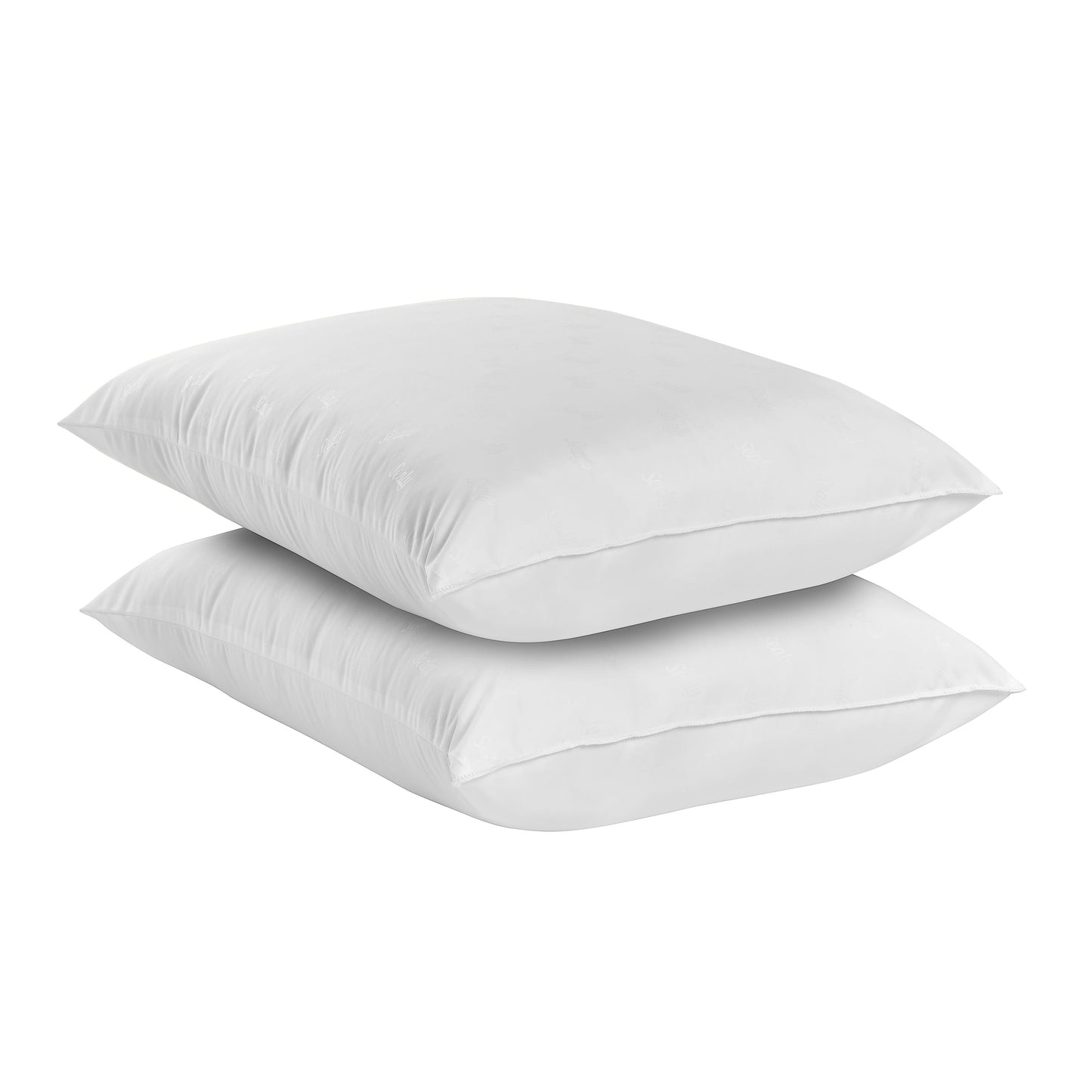Orthopedic Support Cotton Fresh Bed Pillow, S/Q, White- 2 Pack Antimicrobial Allergy Defense Fabric - Ergonomic Memory Foam Pillow for Neck Pain Support Detail