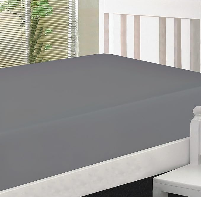 Cooling Sateen Microfiber 2 Twin Fitted Bottom Bed Sheets (2-Pack) 1800 Ultra Soft and Comfy - 39" x 75" Great for Kids Room, Guest ... - Luxury Bed Sheet Set with Deep Pockets Detail
